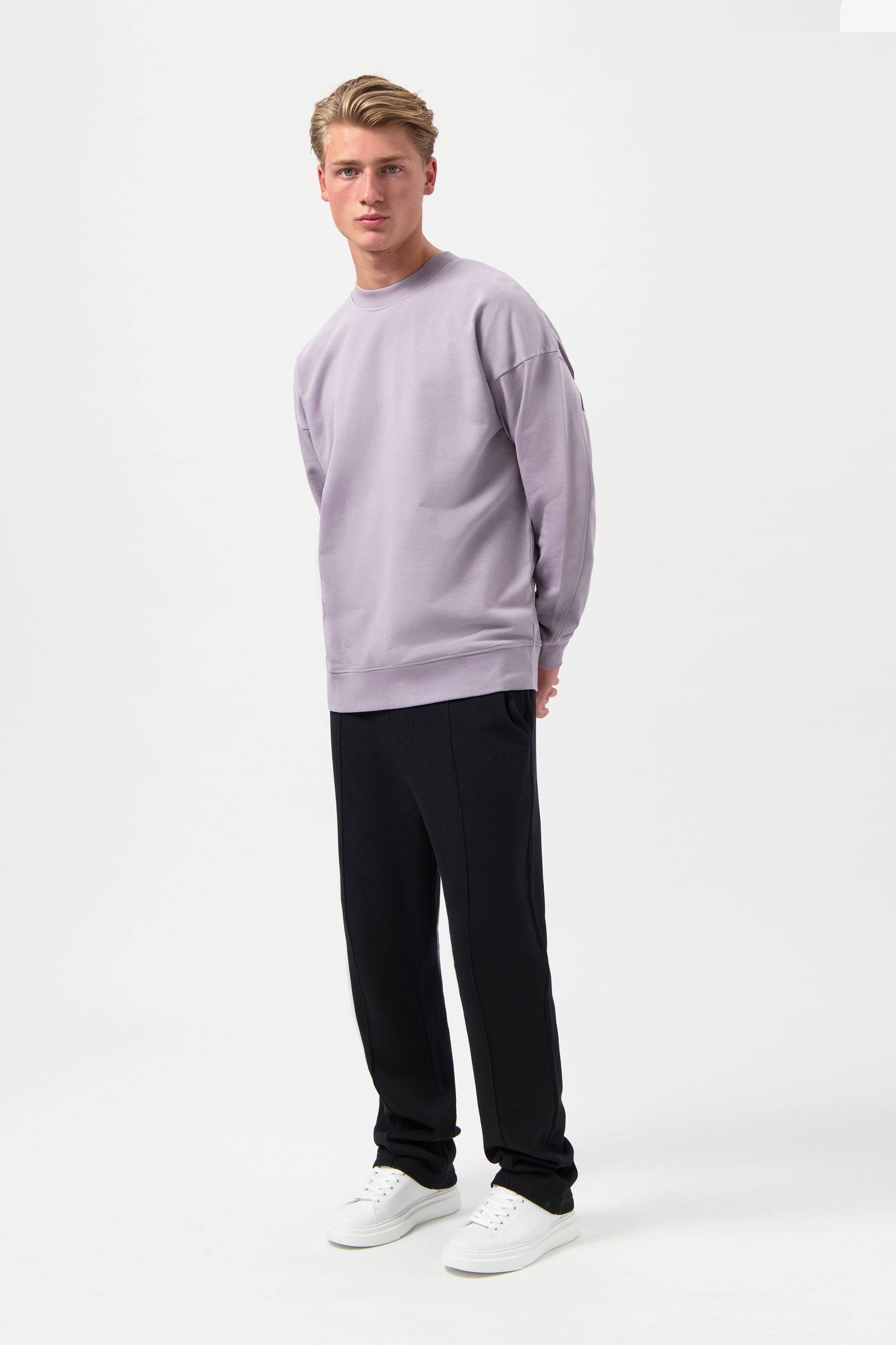 Game Day Box Fit Crewneck Ultimate Grape