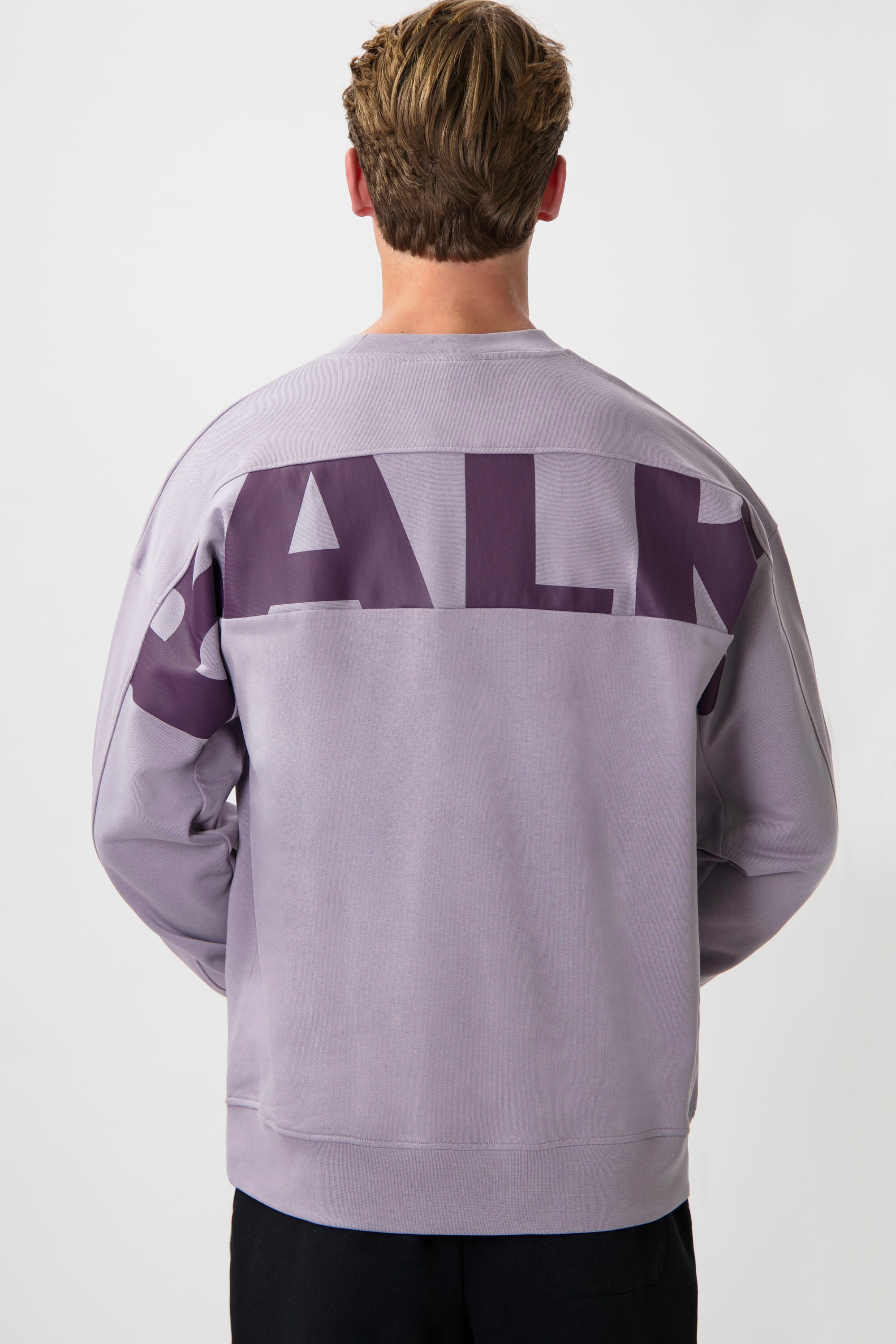 Game Day Box Fit Crewneck Ultimate Grape