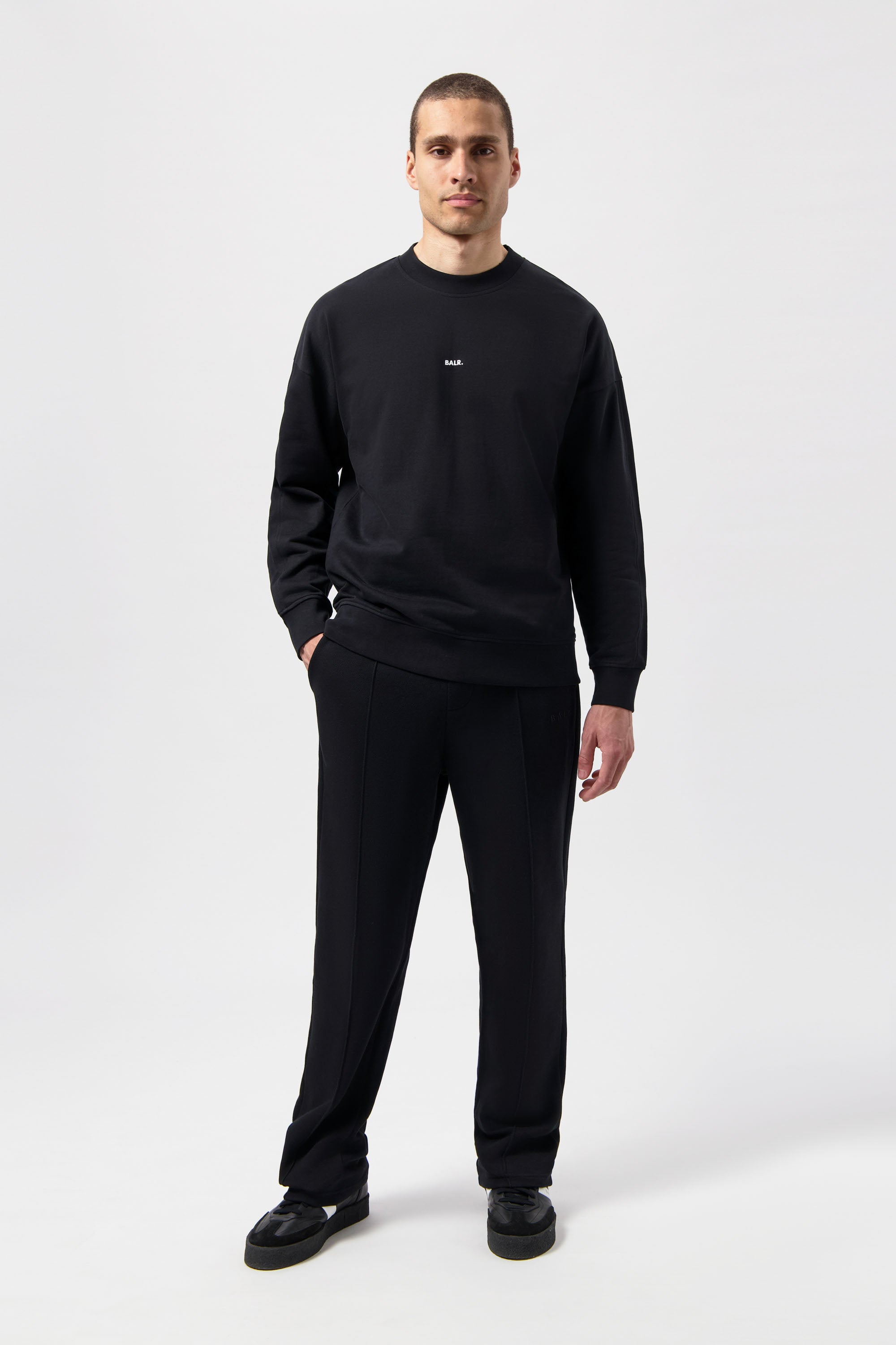 Marca Box Fit Crewneck Jet Black