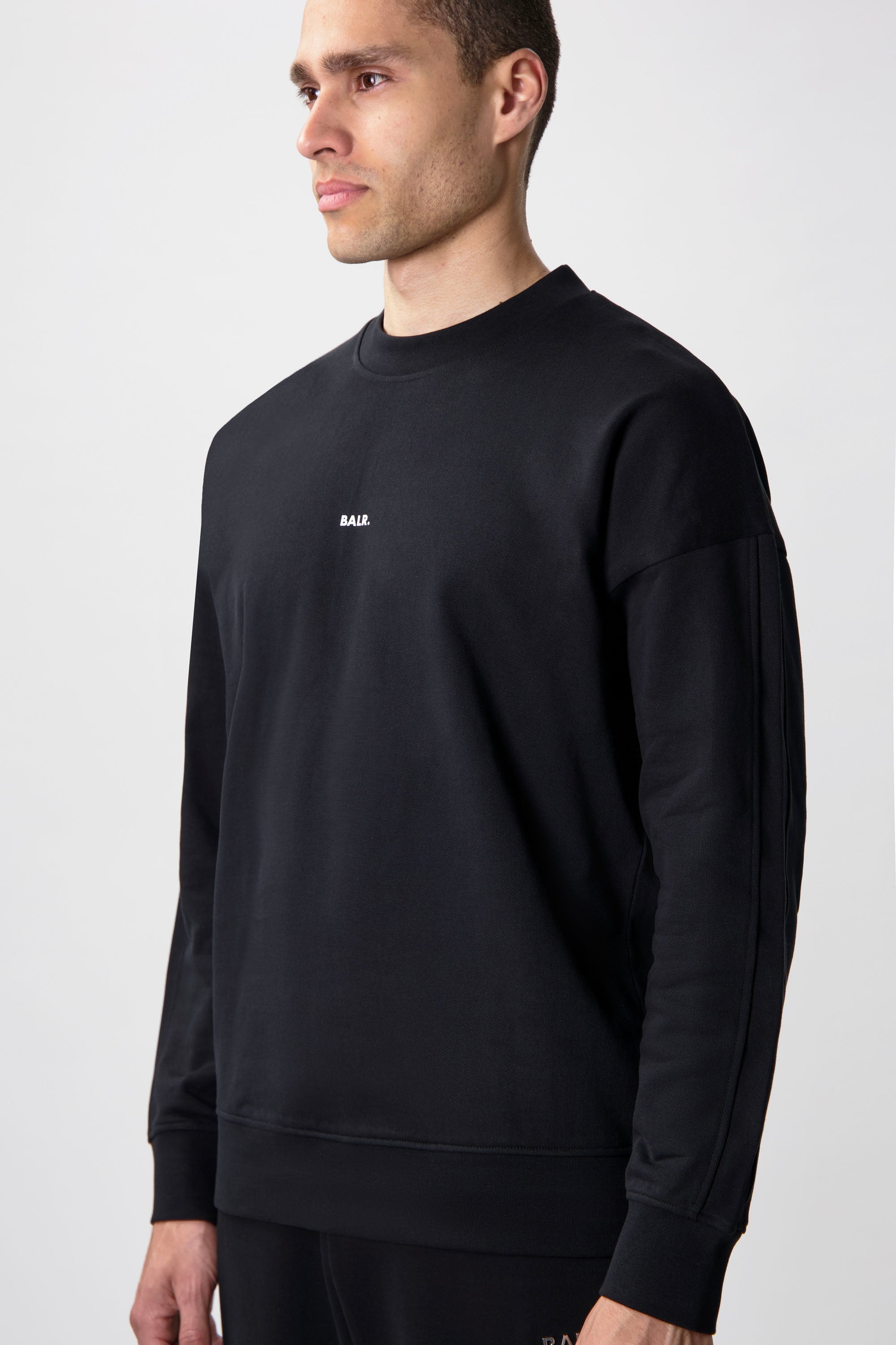 Marca Box Fit Crewneck Jet Black