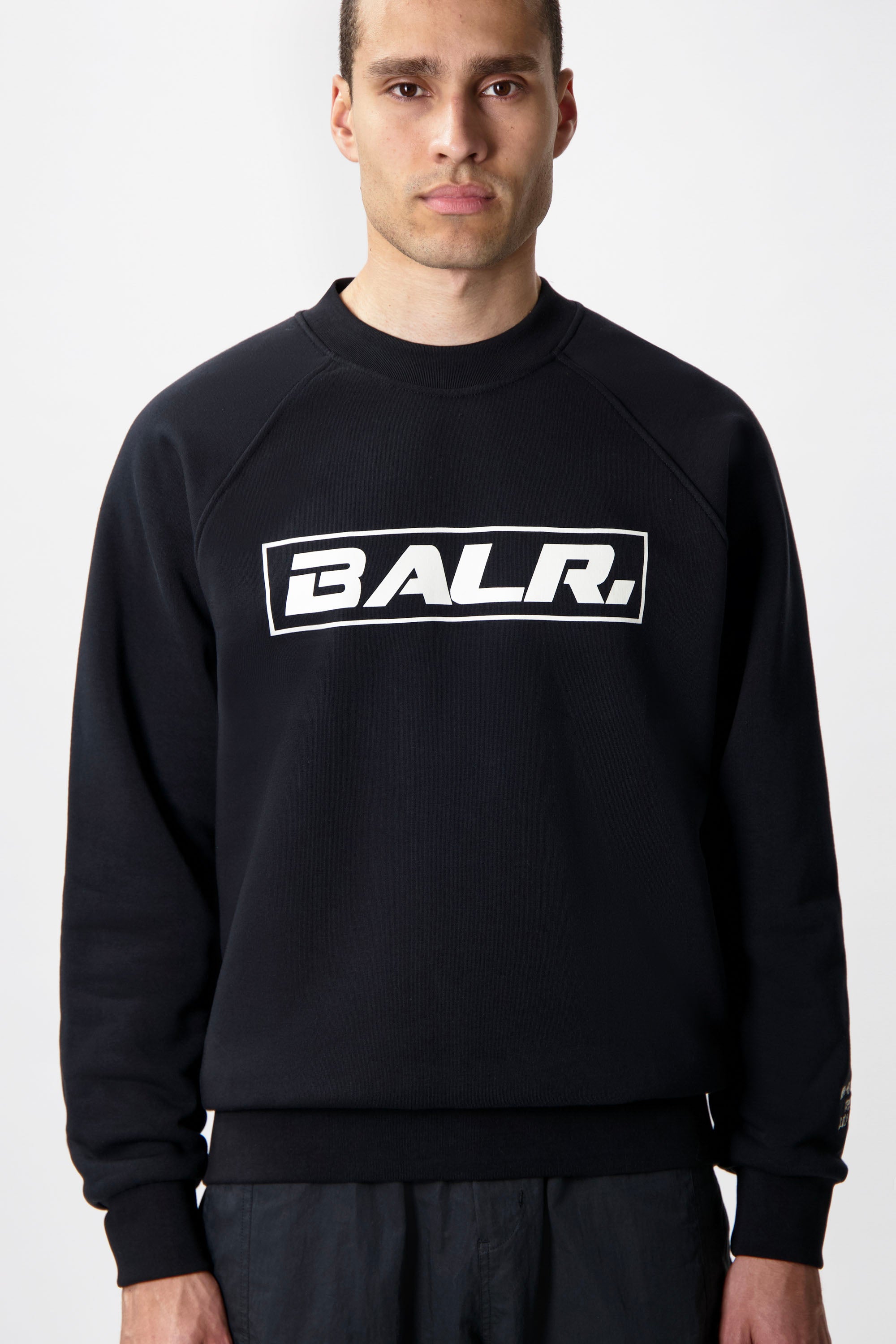 The Club Box Fit Crewneck Jet Black