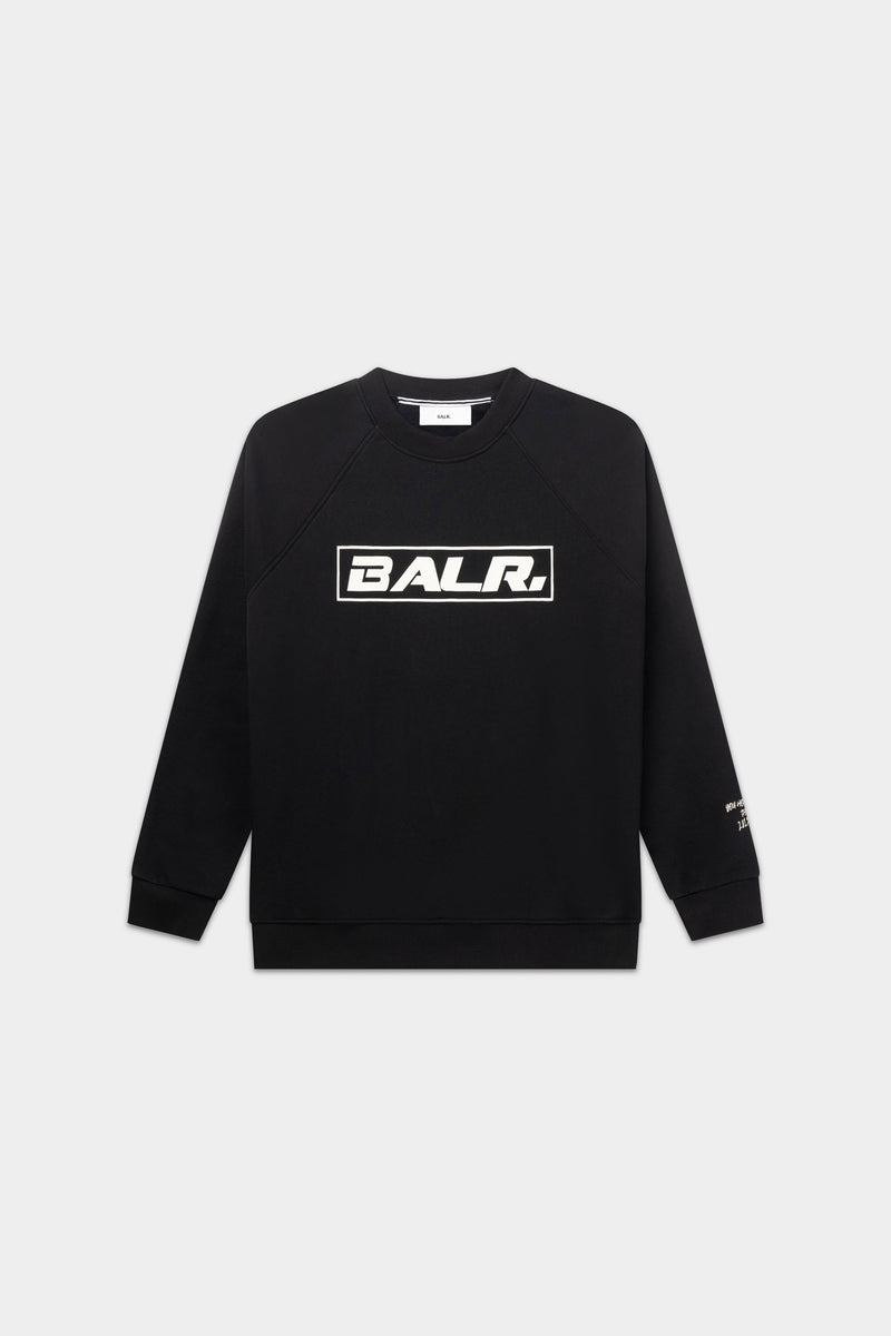 The Club Box Fit Crewneck Jet Black