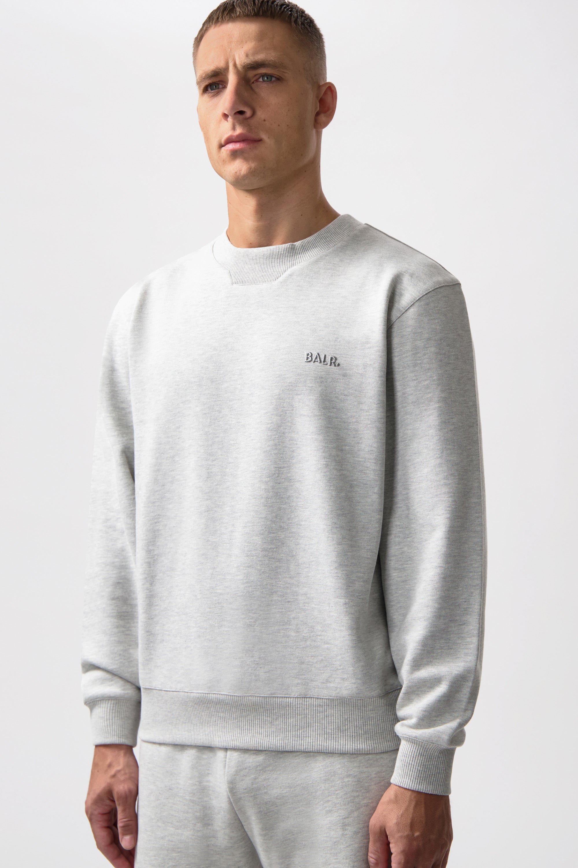 Logo Crewneck Teniente Grey Melange