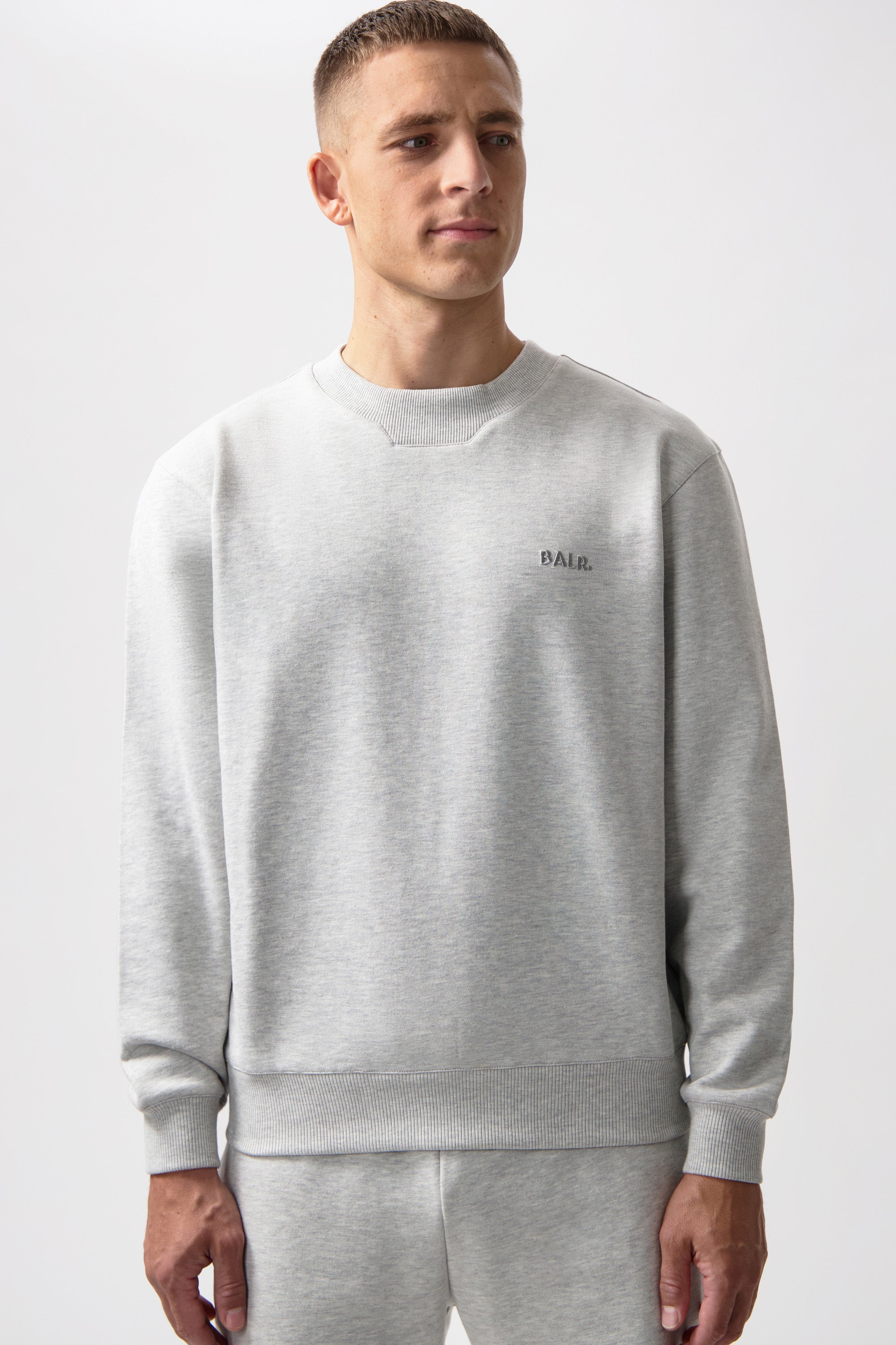 Logo Crewneck Lt Grey Melange