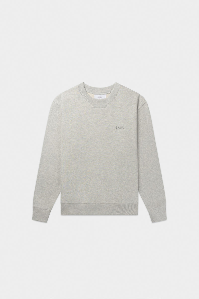 Logo Crewneck Lt Grey Melange