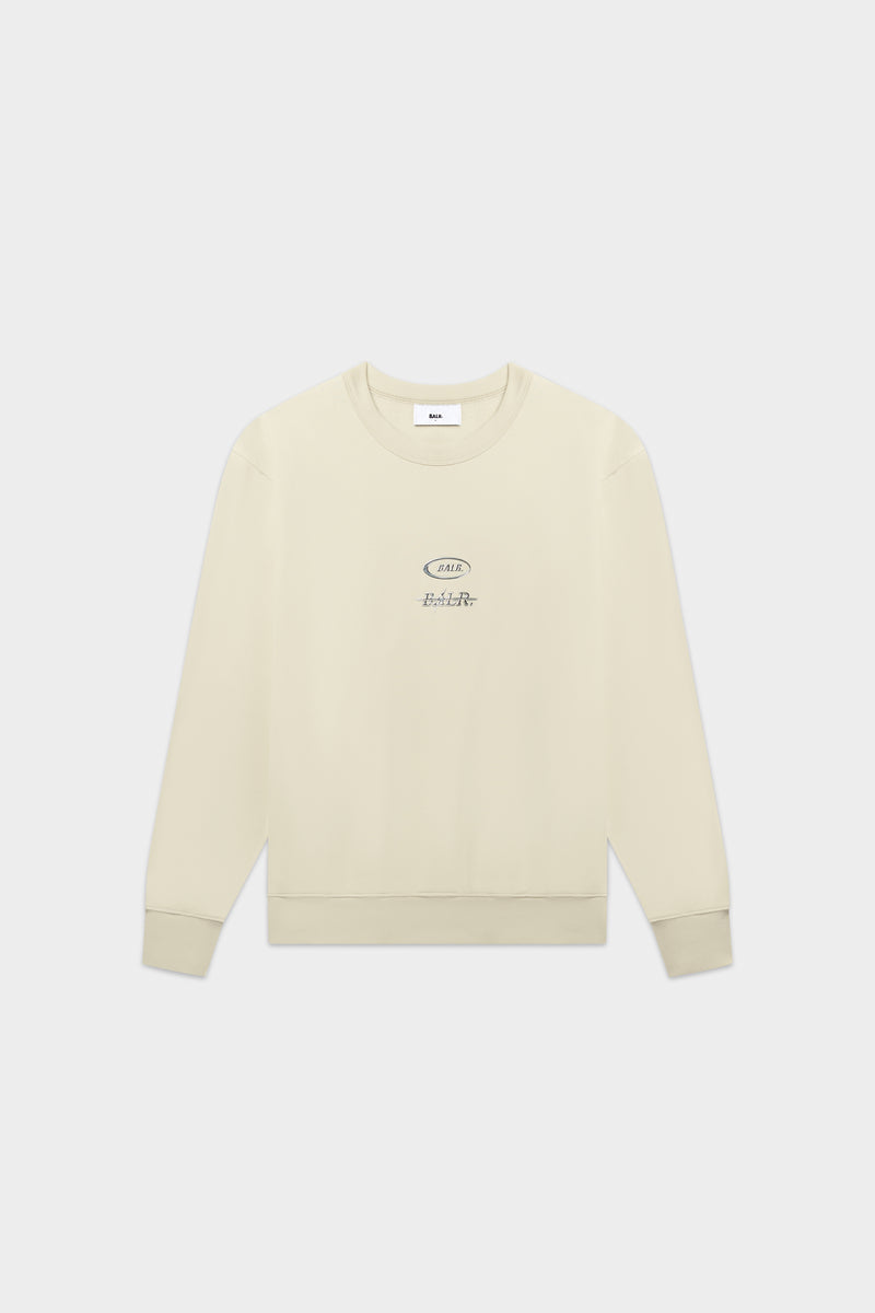 Metallisch Crewneck Leicht Beige