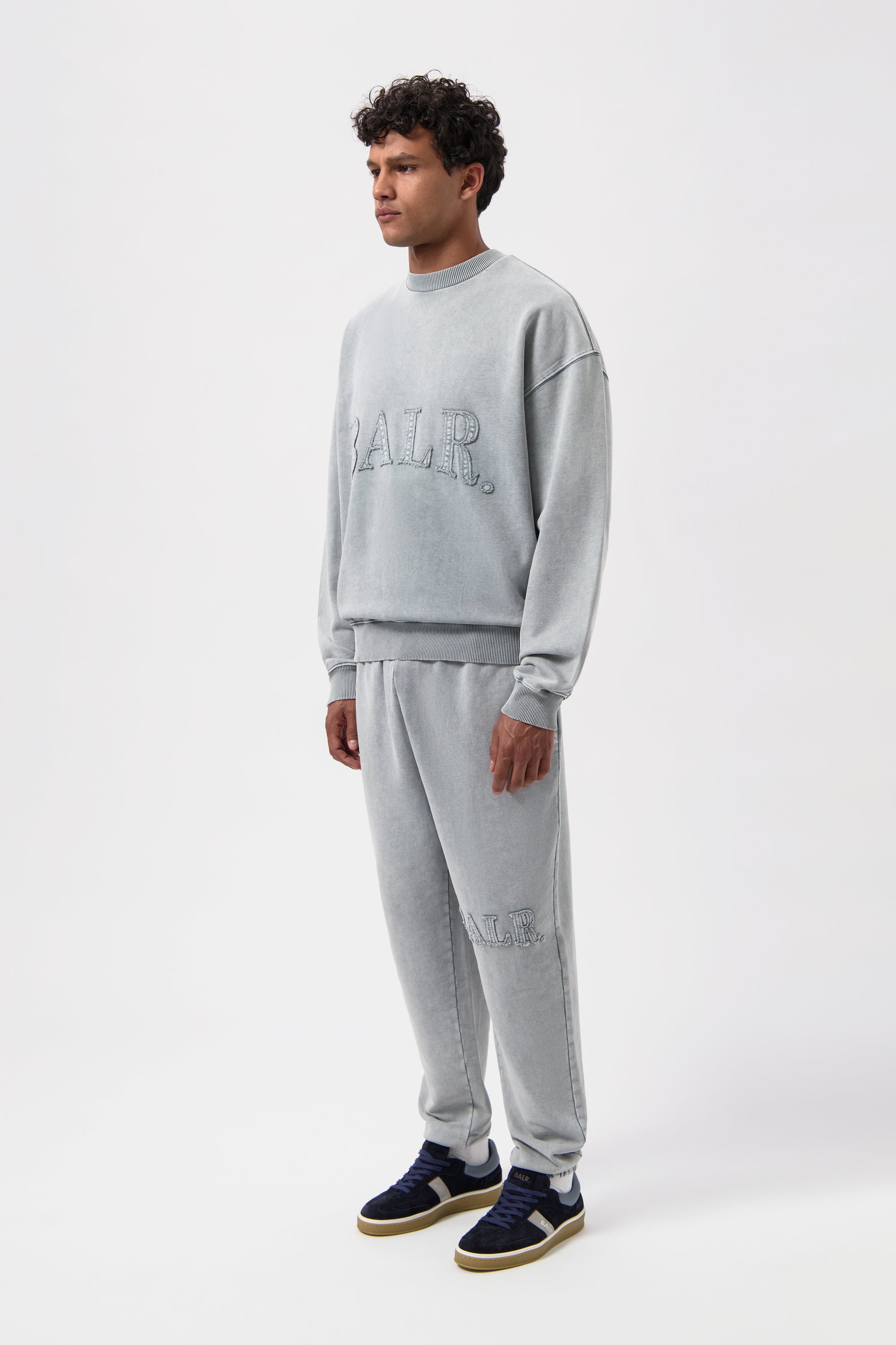 Städtisch gewaschen Box Crewneck Dove Grey