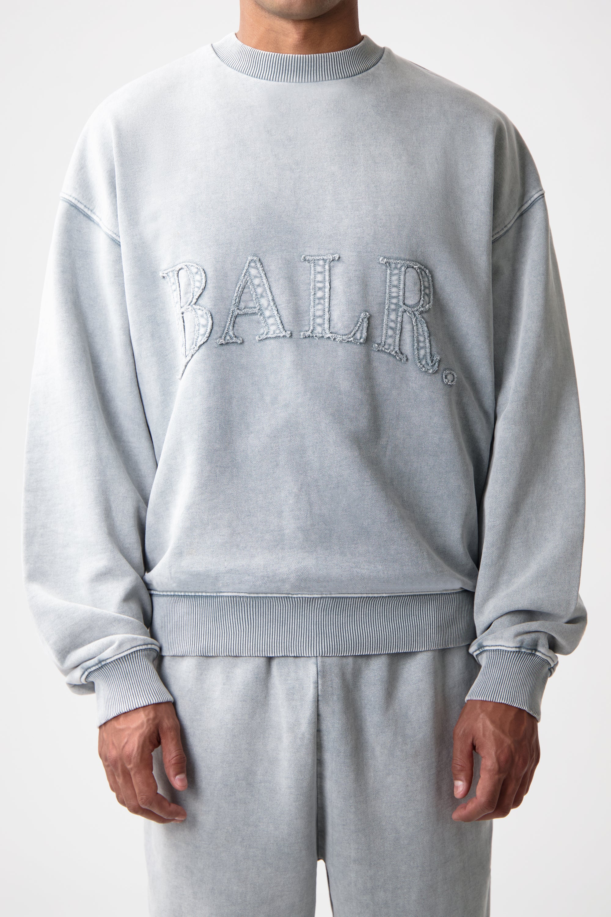 Städtisch gewaschen Box Crewneck Dove Grey