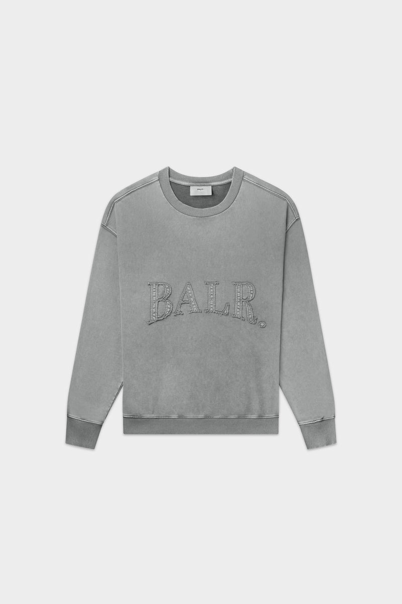 Städtisch gewaschen Box Crewneck Dove Grey