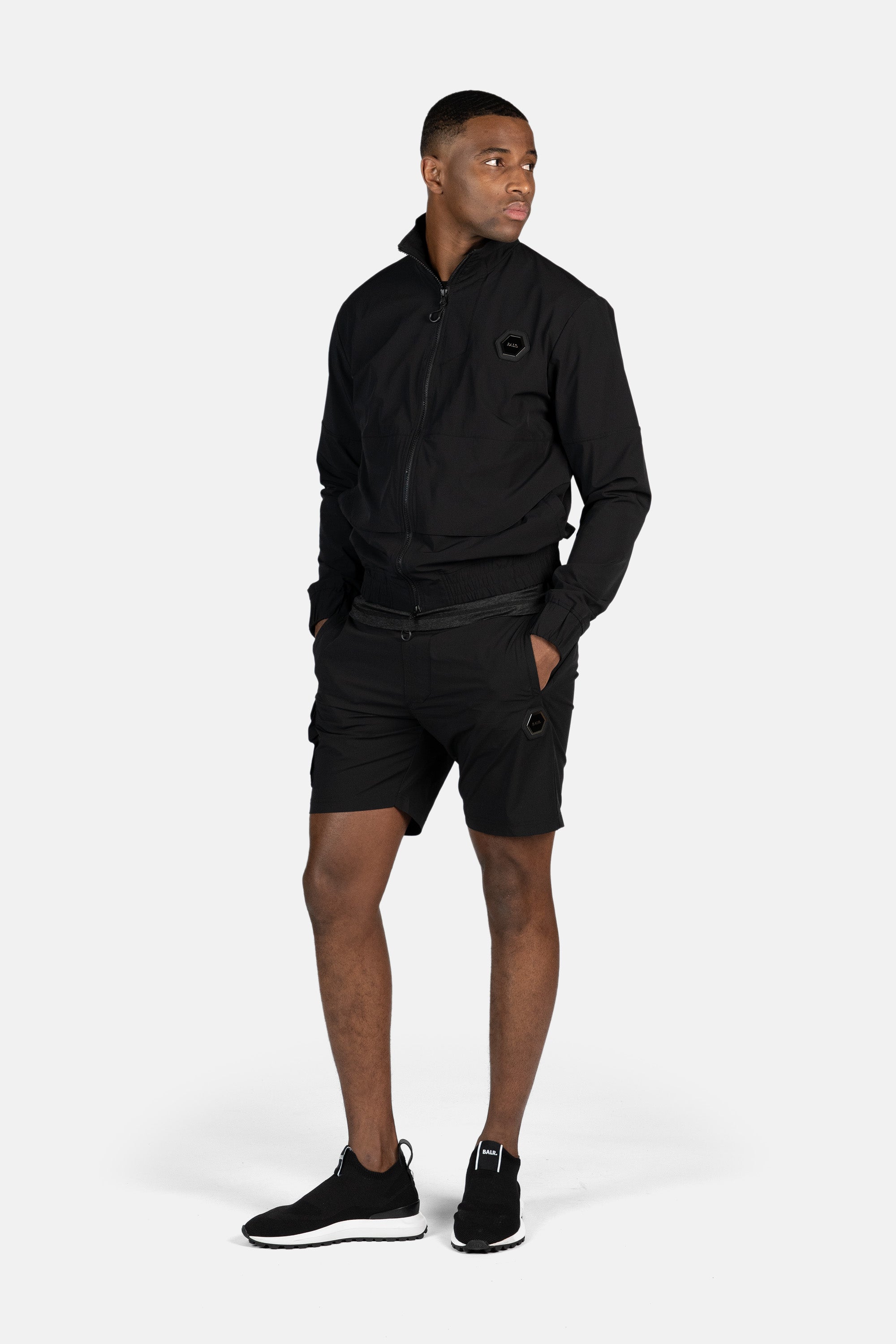 Hexline Regular Fit Cargo Shorts Jet Black – BALR.