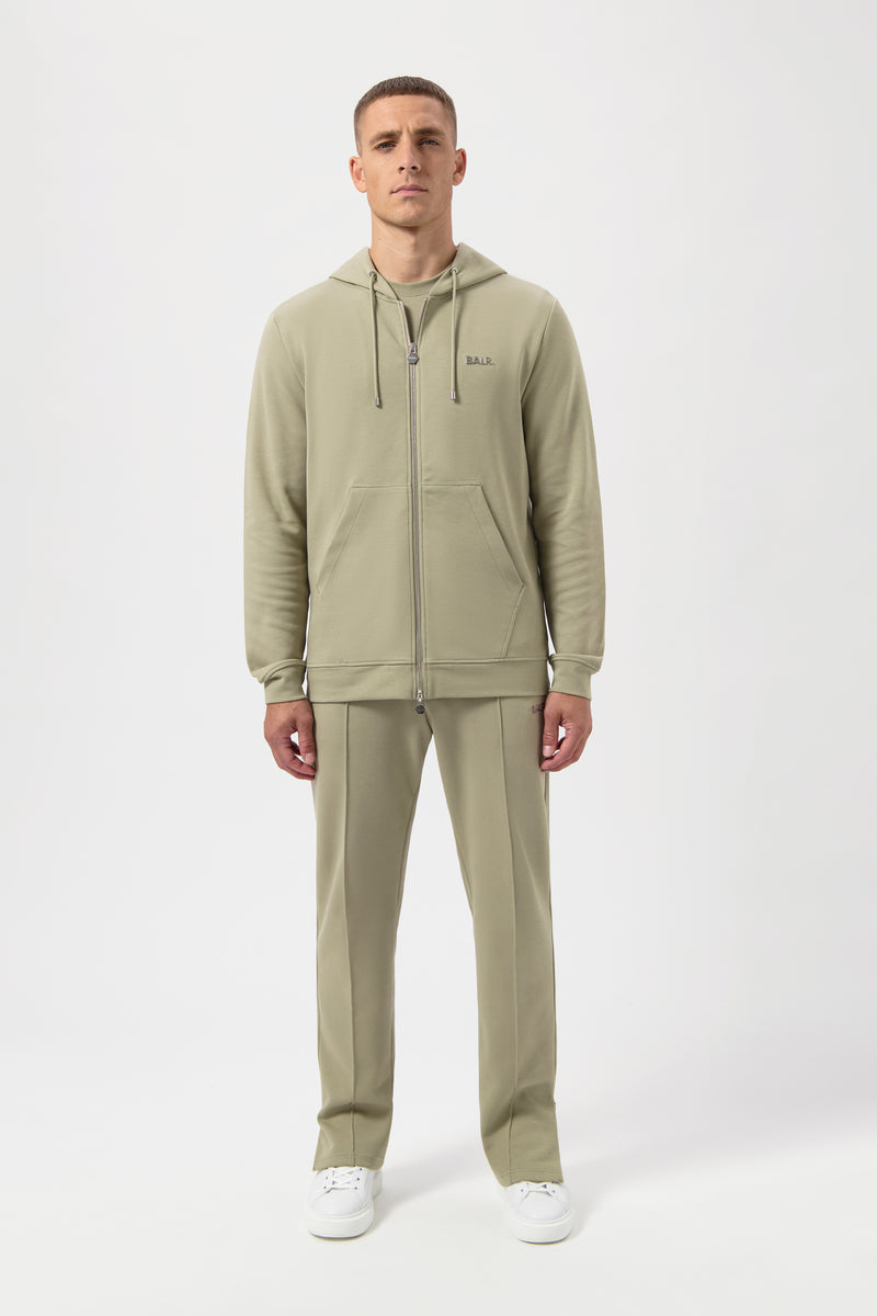 Q-Series Regular Fit Zip Through Hoodie Seneca Grey