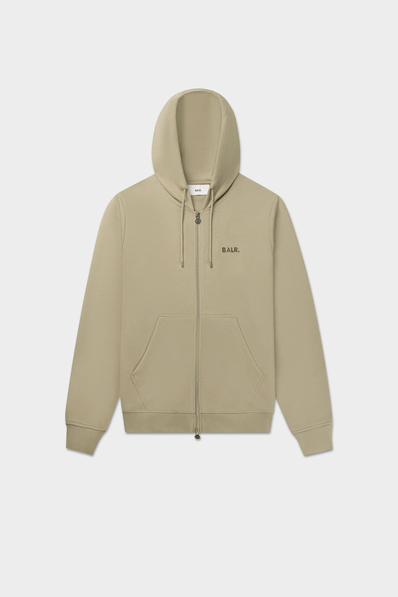 Q-Series Regular Fit Zip Through Hoodie Seneca Grey