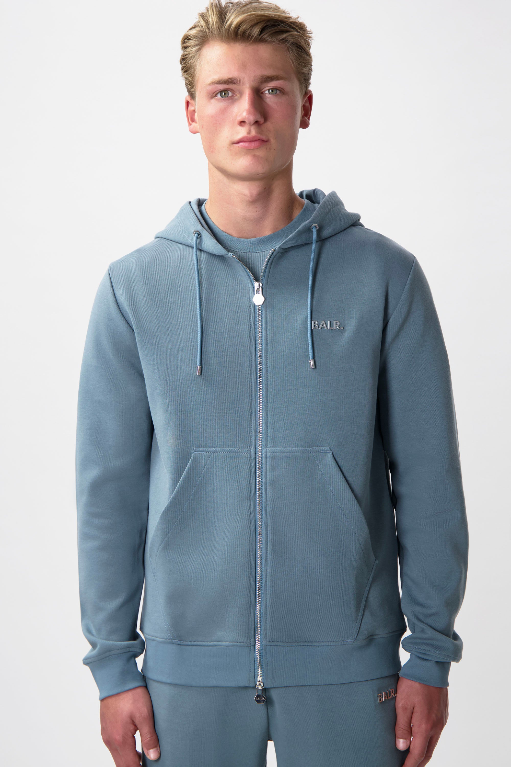 Q-Series Regular Fit Zip Through Sudadera Goblin Blue