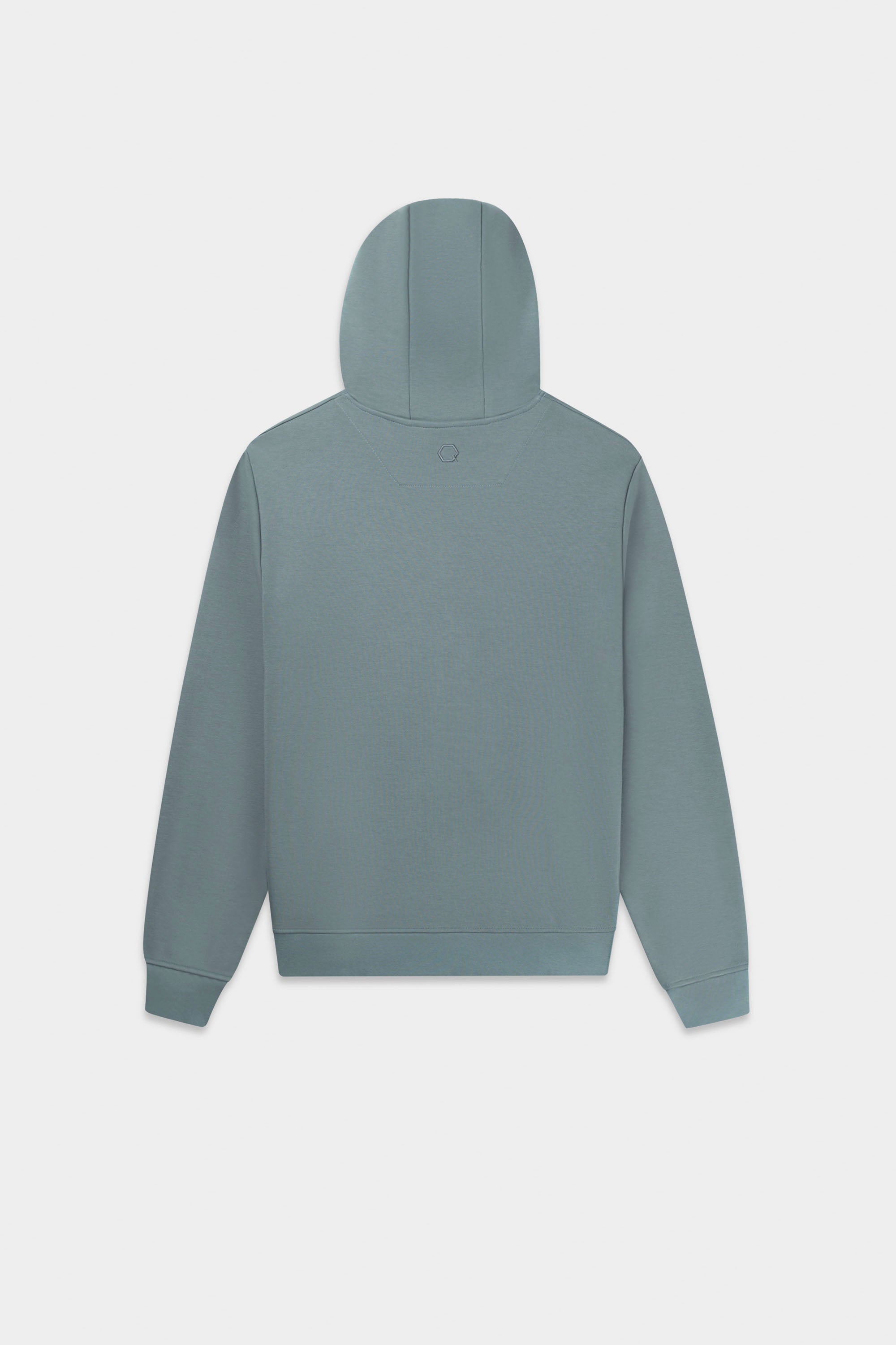 Q-Series Regular Fit Zip Through Hoodie Goblin Blue