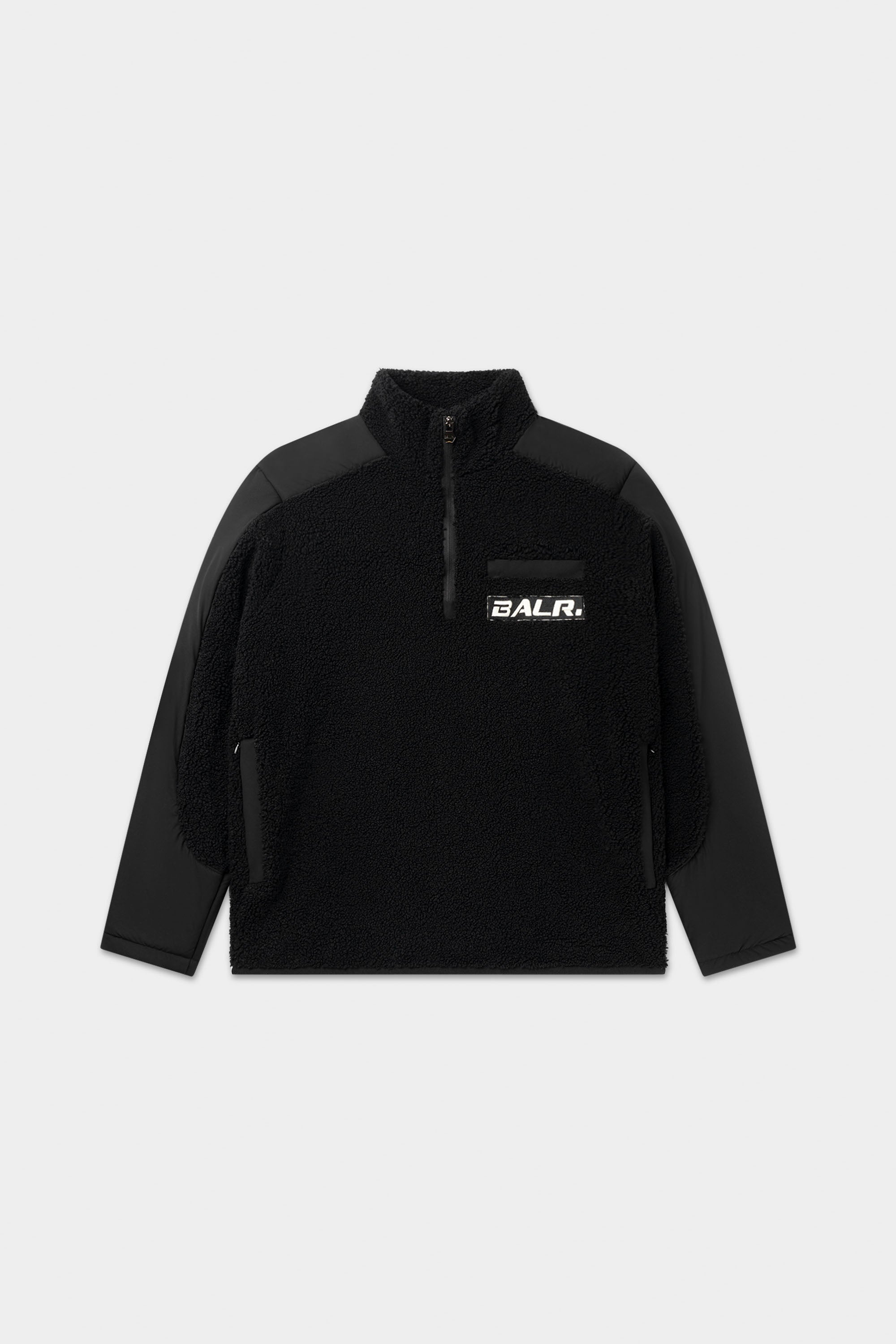 The Club Regular Fit Osito de peluche Half Zip Jet Black