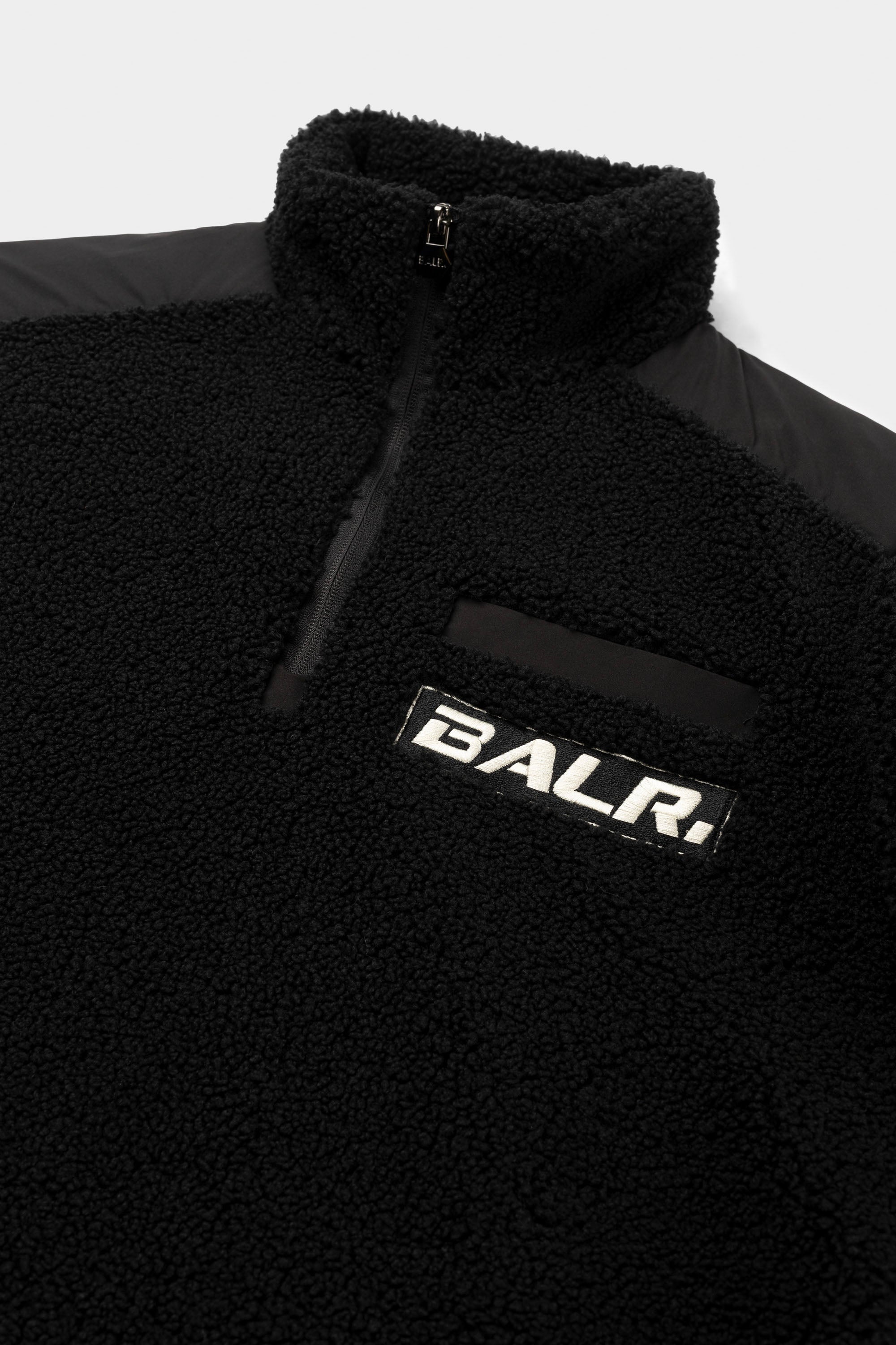 The Club Regular Fit Osito de peluche Half Zip Jet Black