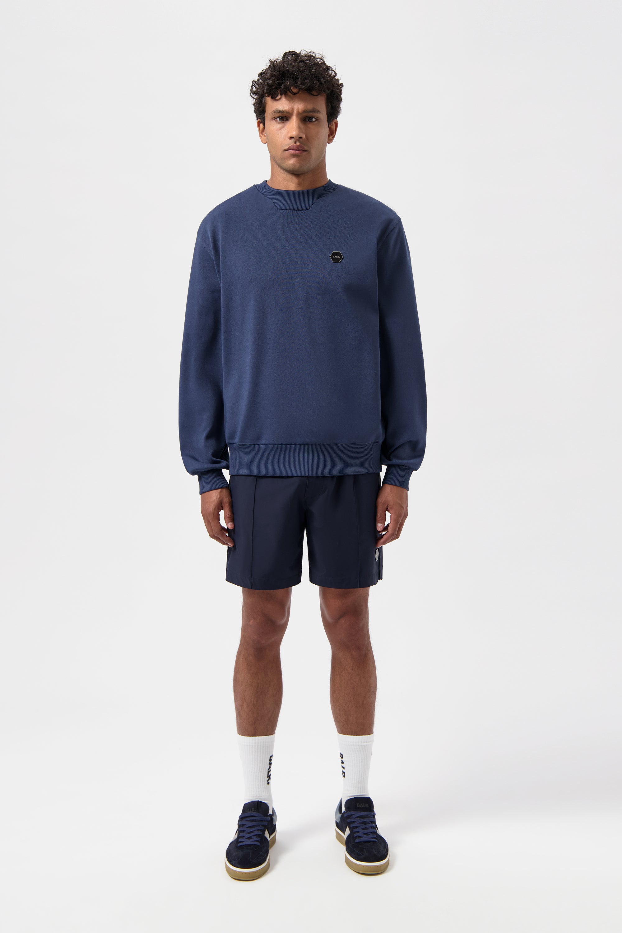 Hex-Series Crewneck Space Navy