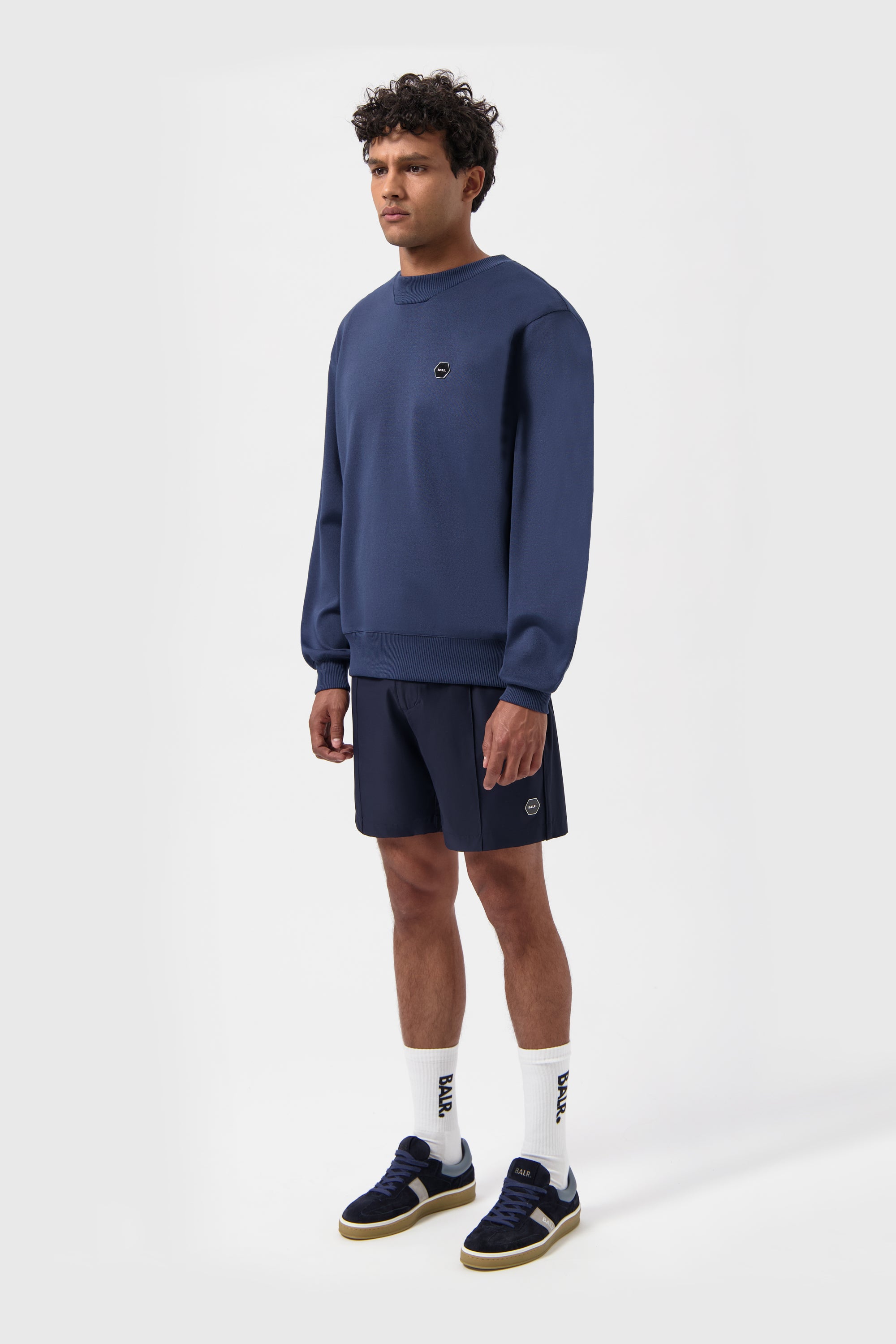 Hex-Series Crewneck Space Navy