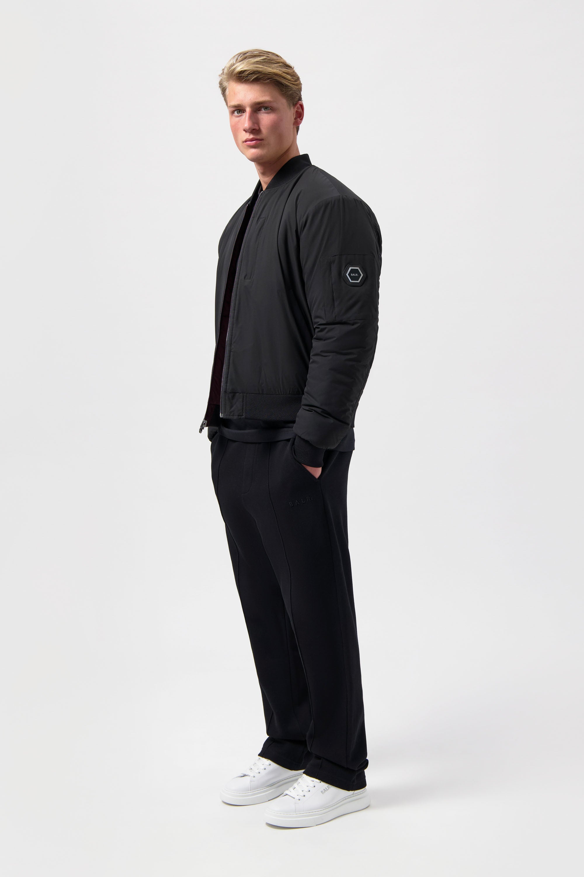 The Club Regular Fit Reversible Bomber Chaqueta Jet Black