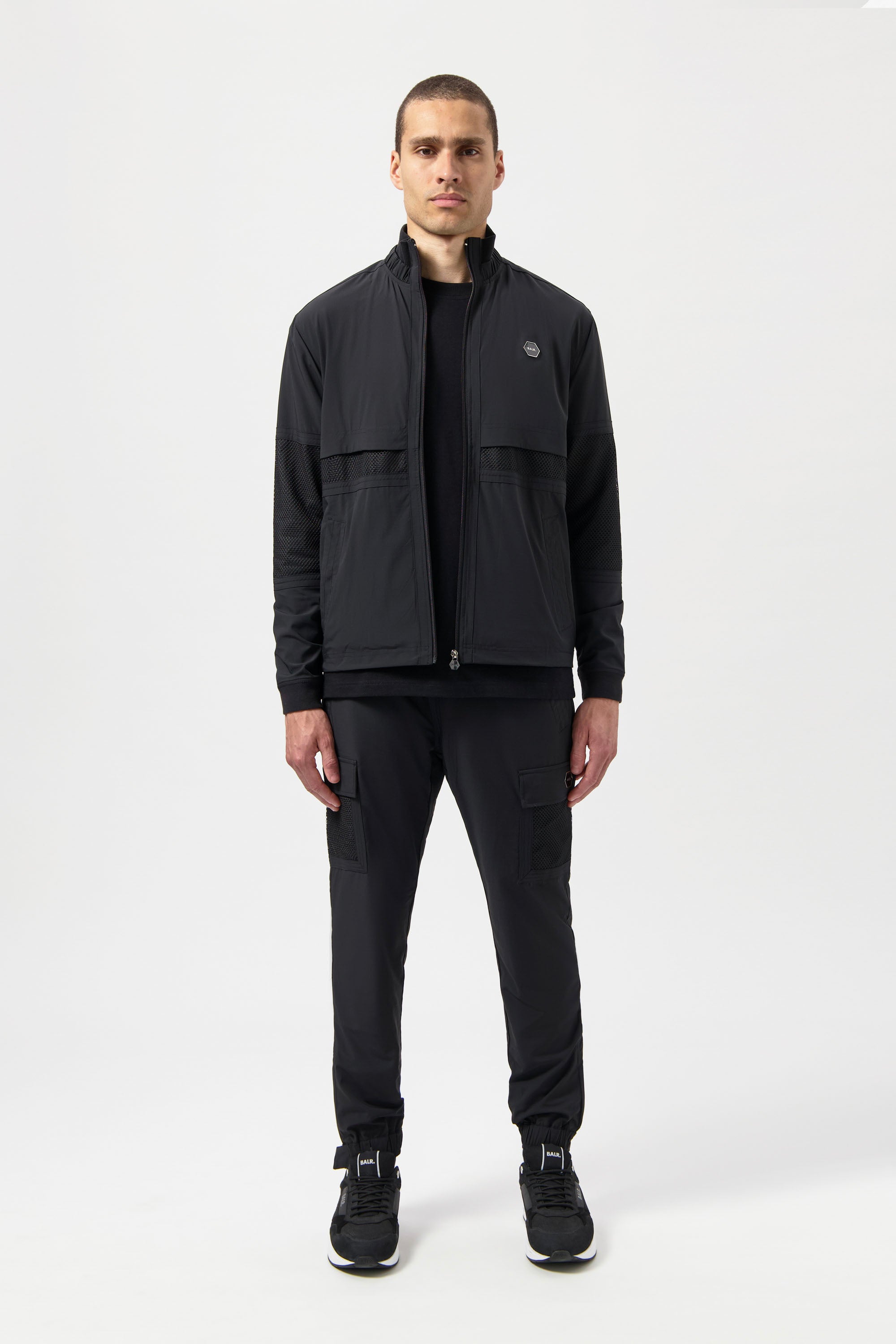 Hexline Regular Fit Track Jacket Jet Black