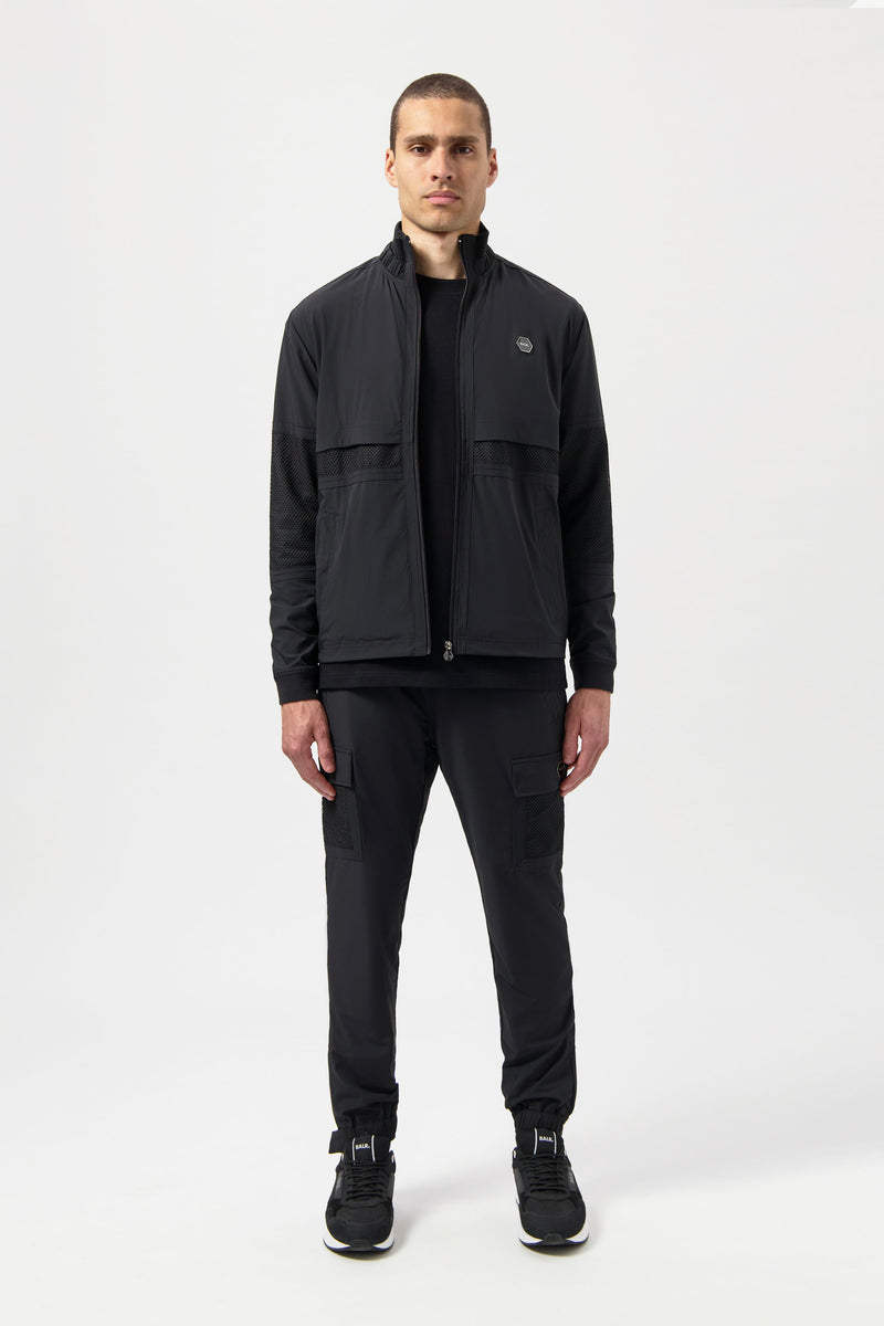 Hexline Regular Fit Track Jacket Jet Black