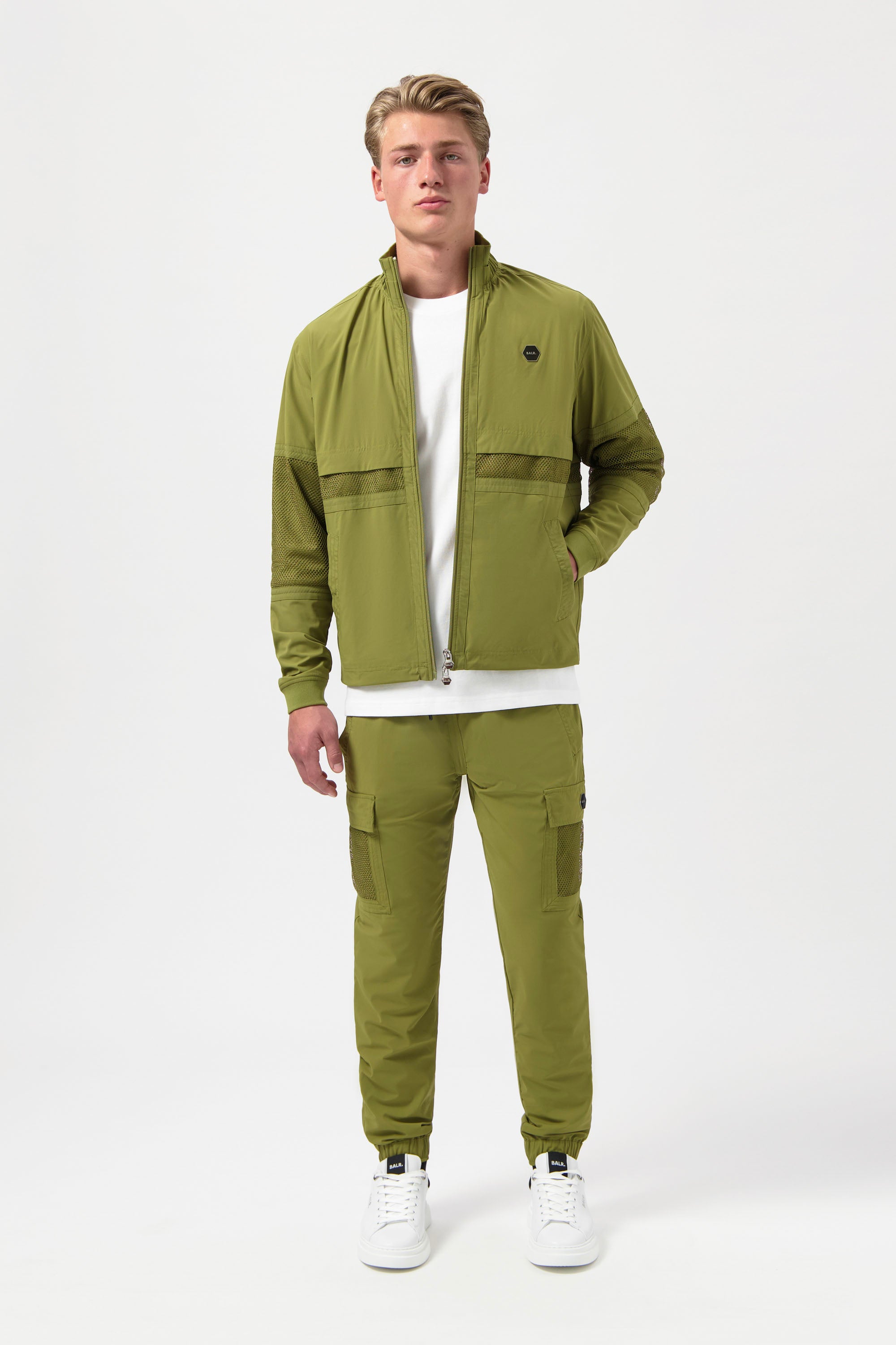 Hexline Regular Fit Track Jacket Sphagnum