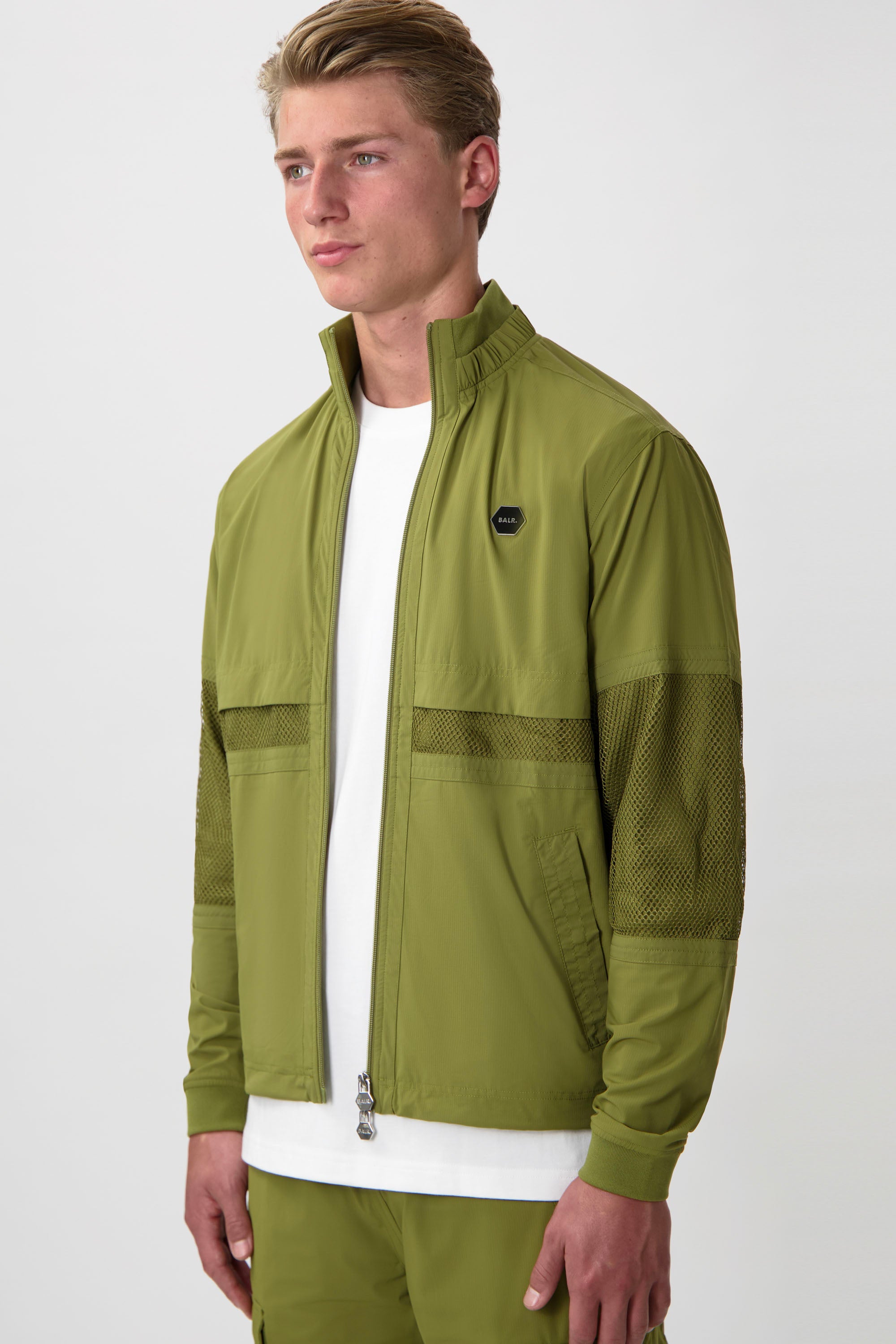 Hexline Regular Fit Track Jacket Sphagnum