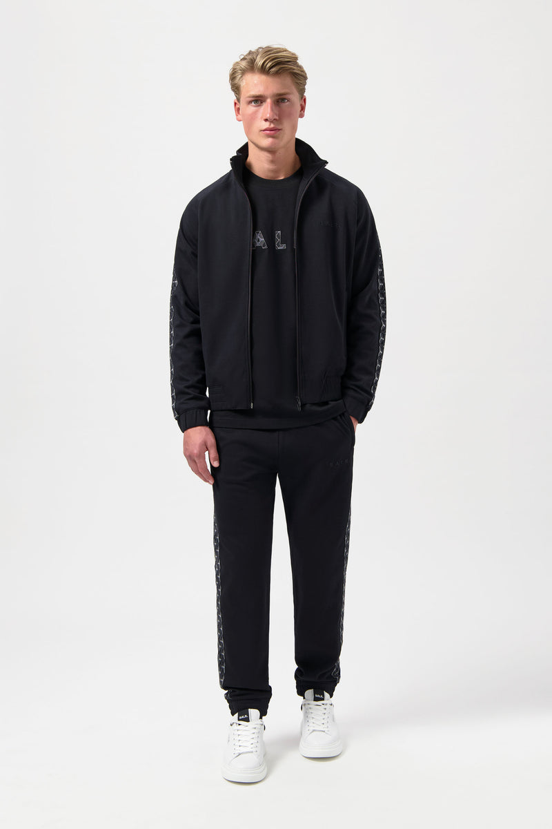 BALR. Monogram Tape Regular Fit Track jacket Jet Black