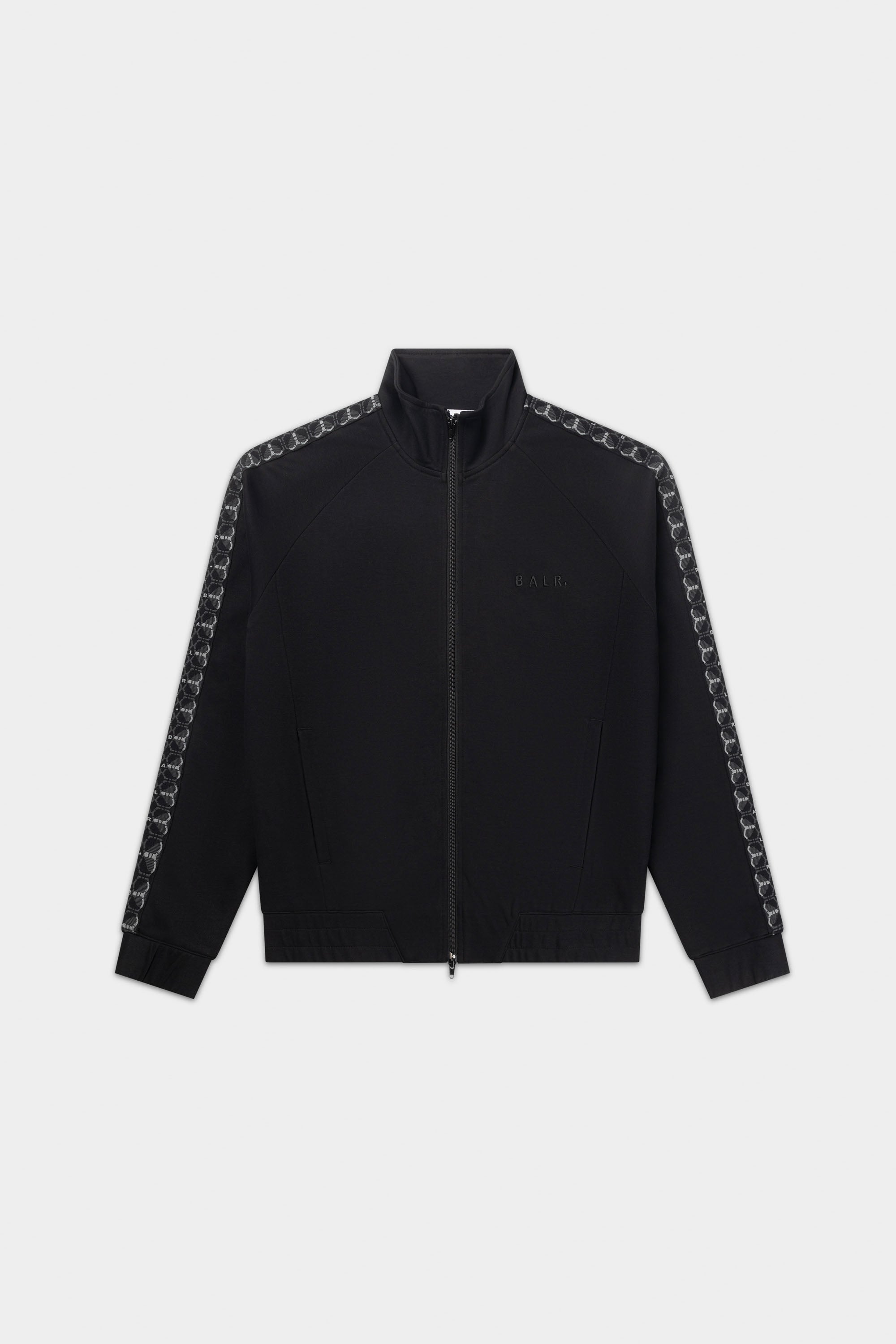 BALR. Monogram Cinta Regular Fit Track Chaqueta Jet Black