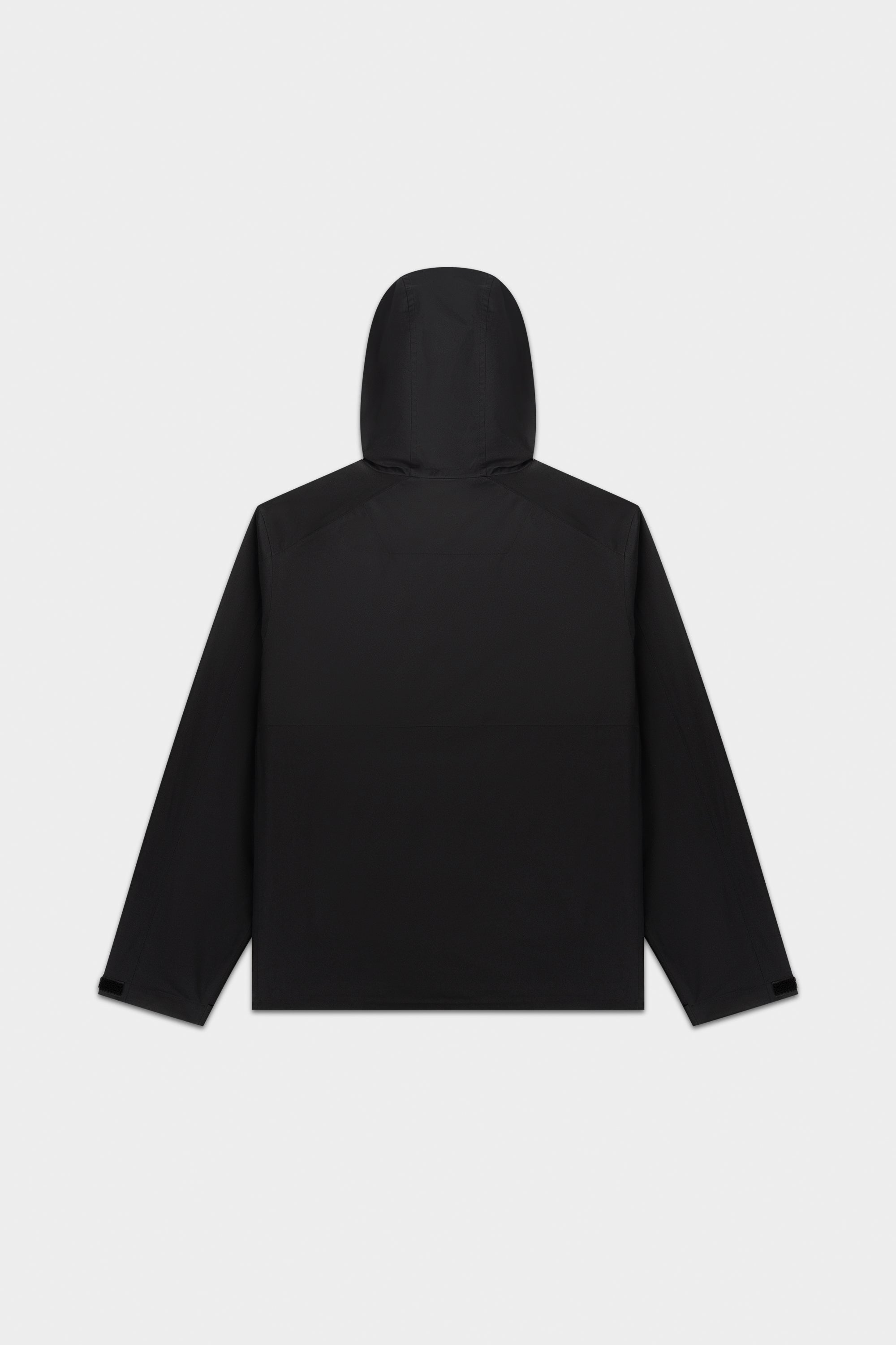 Hex Badge Rain Jacket Jet Black