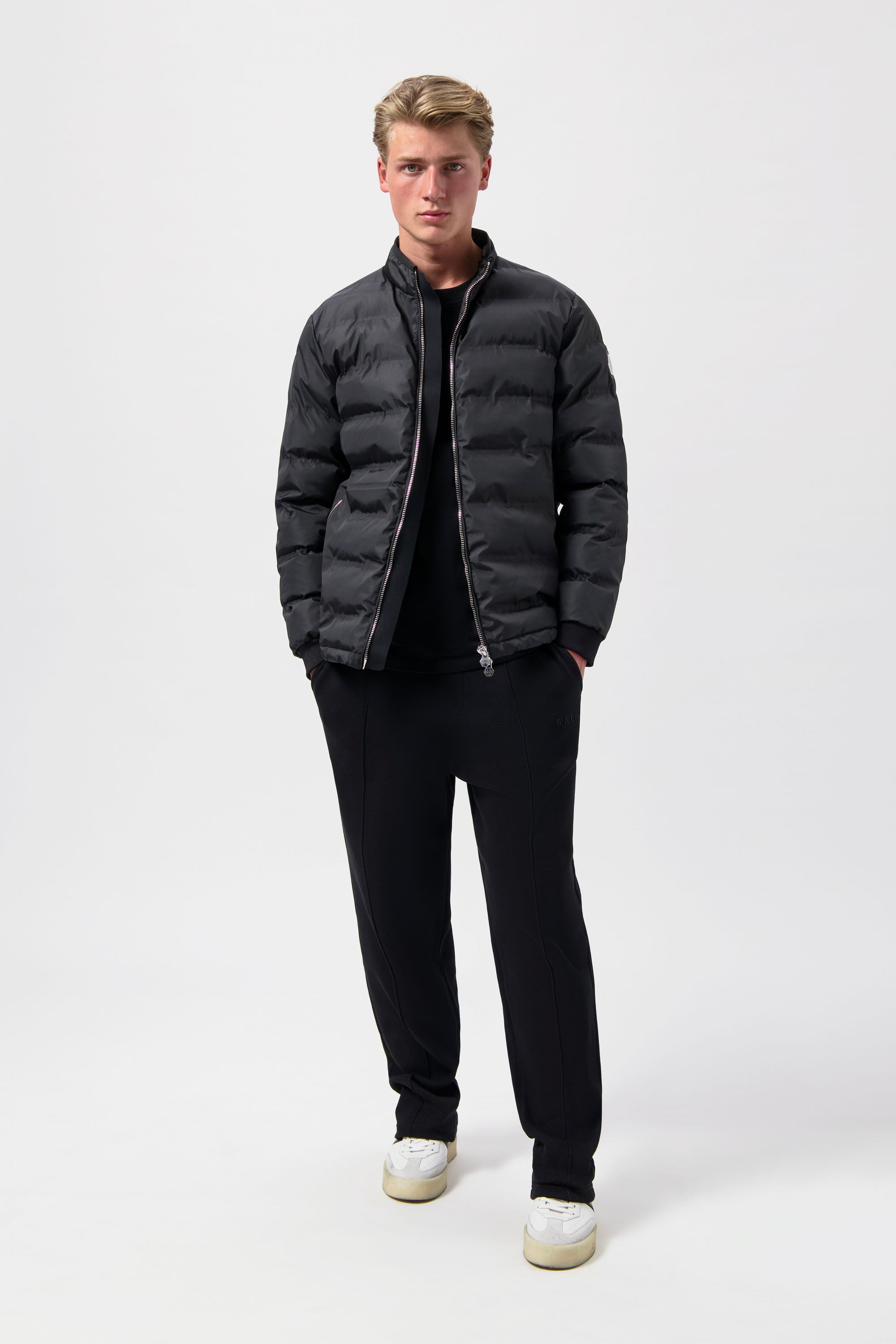 Q-Series Regular Fit Puffer Jacket Jet Black