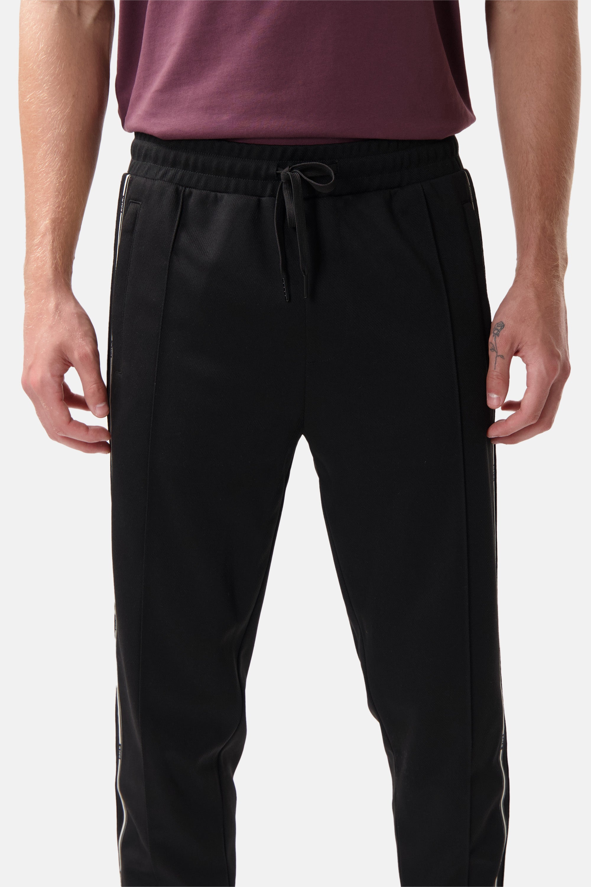 Tape Track Sweatpants Jet Black