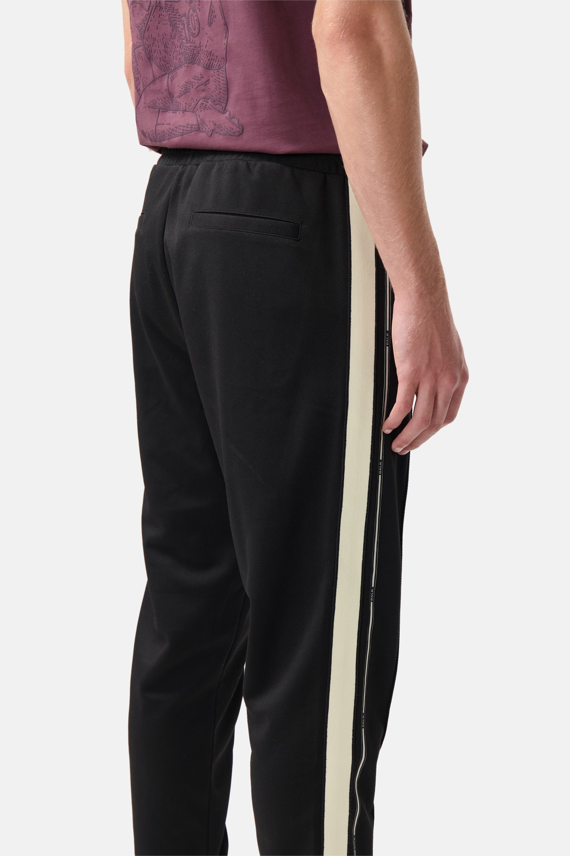 Tape Track Sweatpants Jet Black