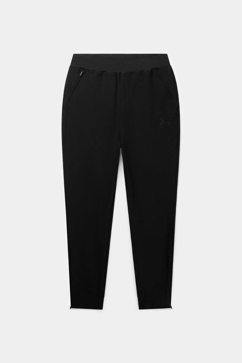 Athletic Slim Fit Track Pants Jet Black