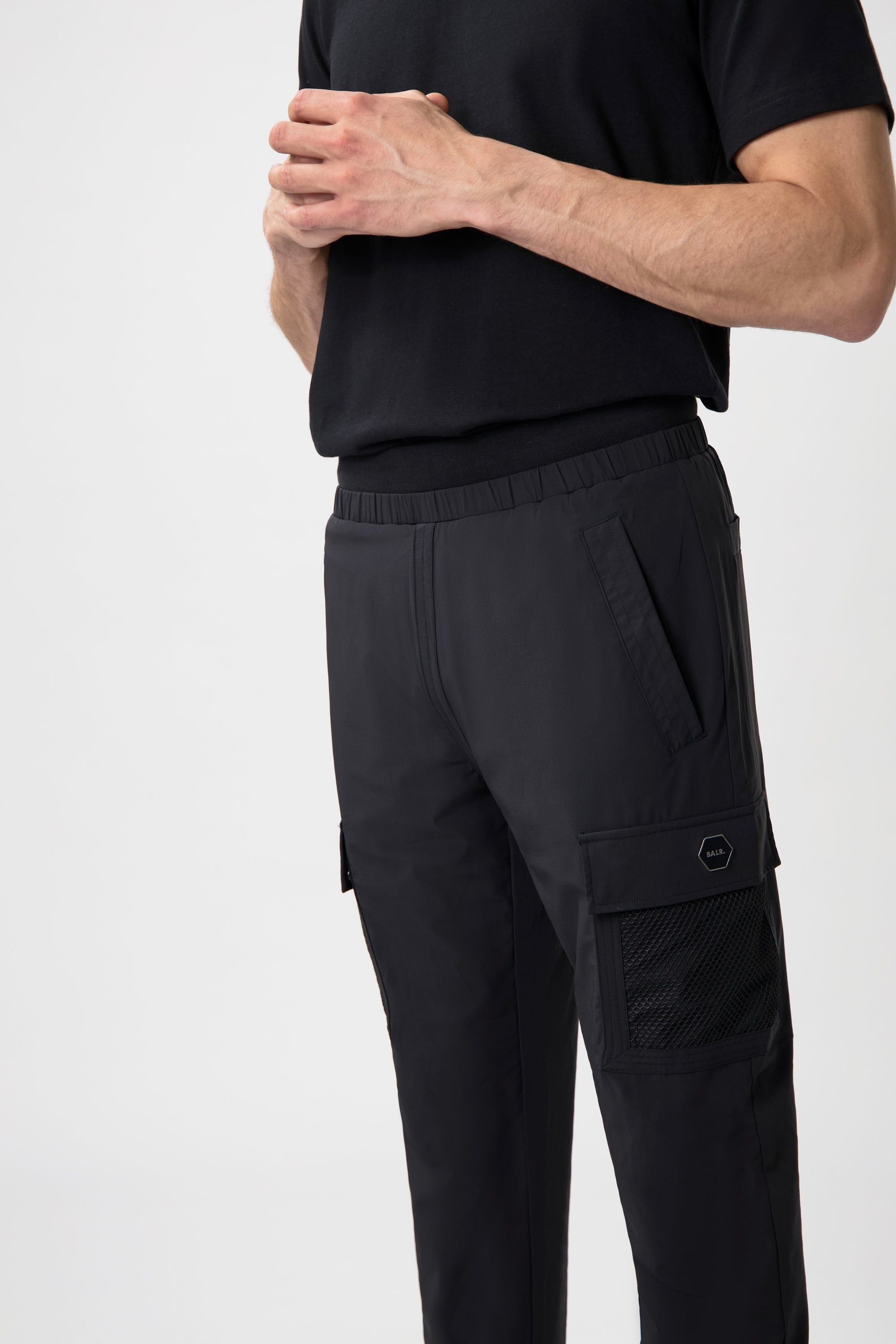 Hexline Regular Fit Track Pants Jet Black