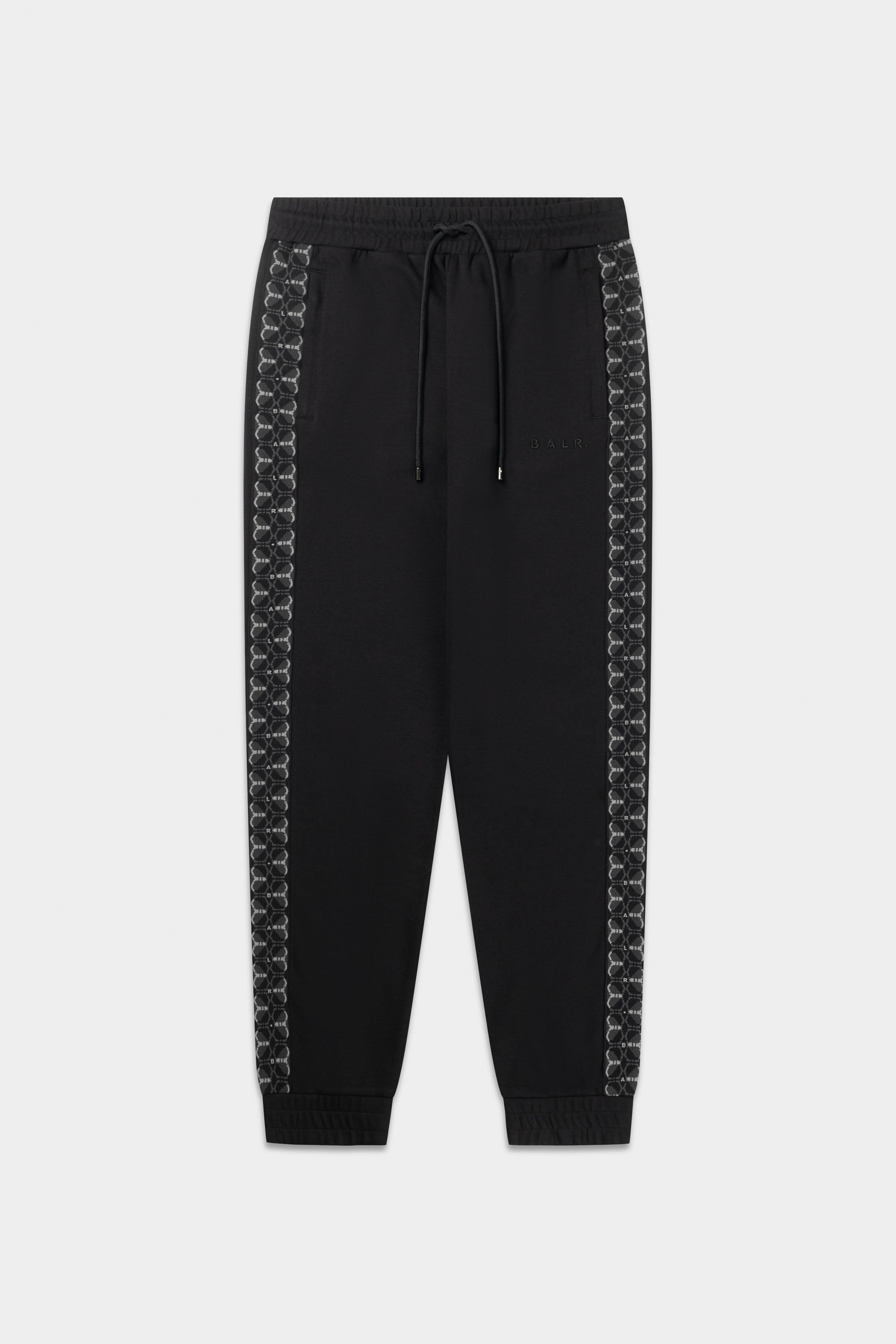 BALR. Monogram Cinta Regular Fit Track Pantalones Jet Black