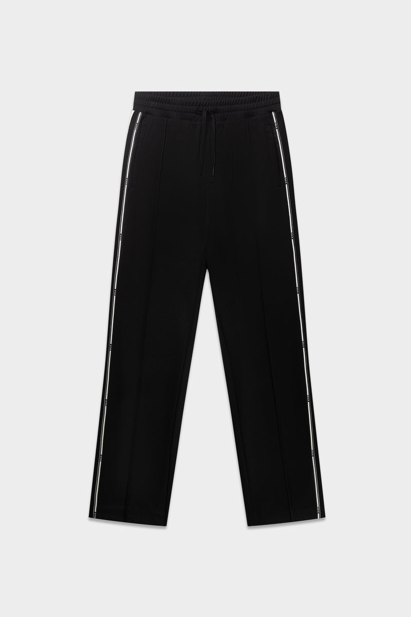 Tape Straight Track Pants Jet Black