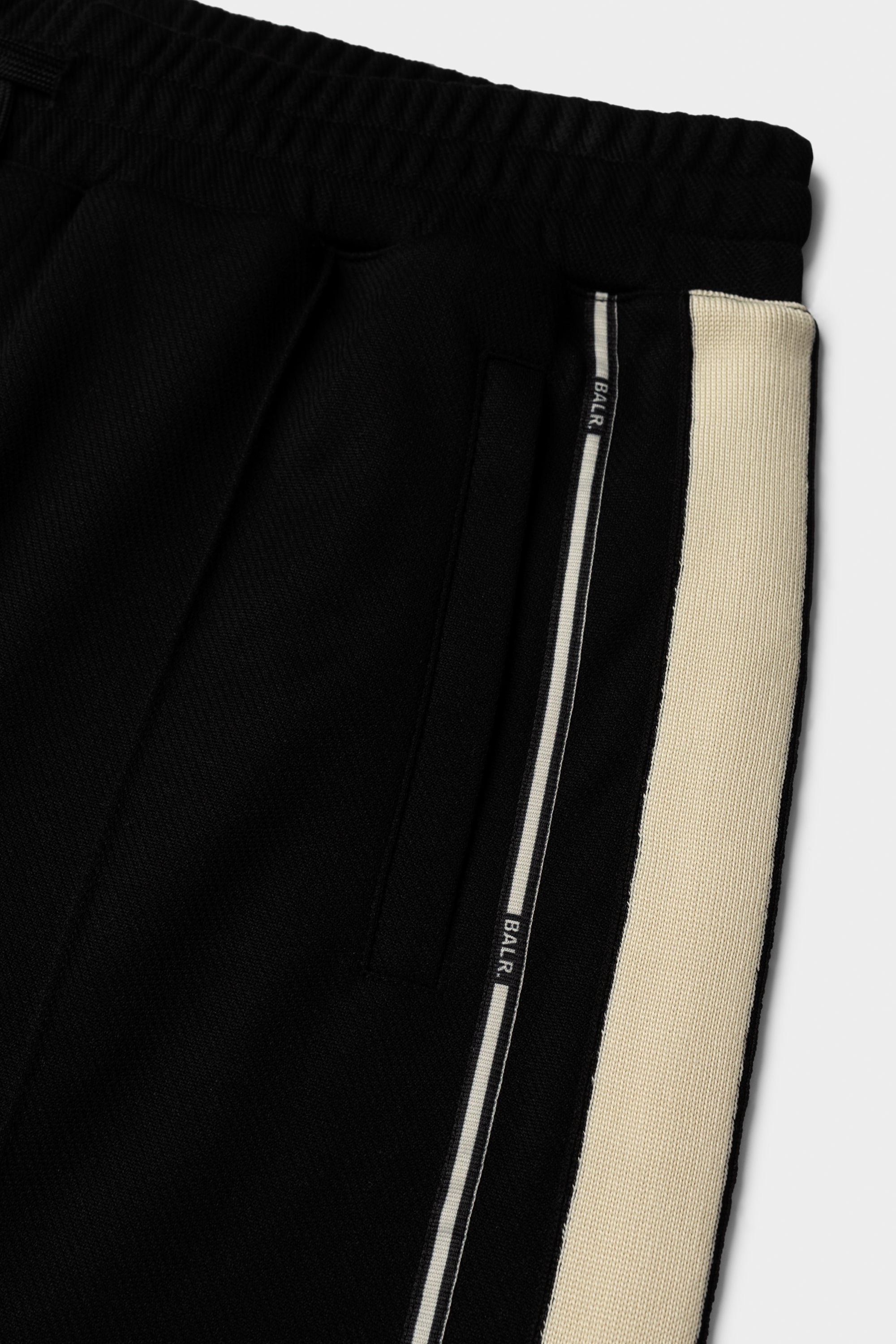 Tape Straight Track Pants Jet Black