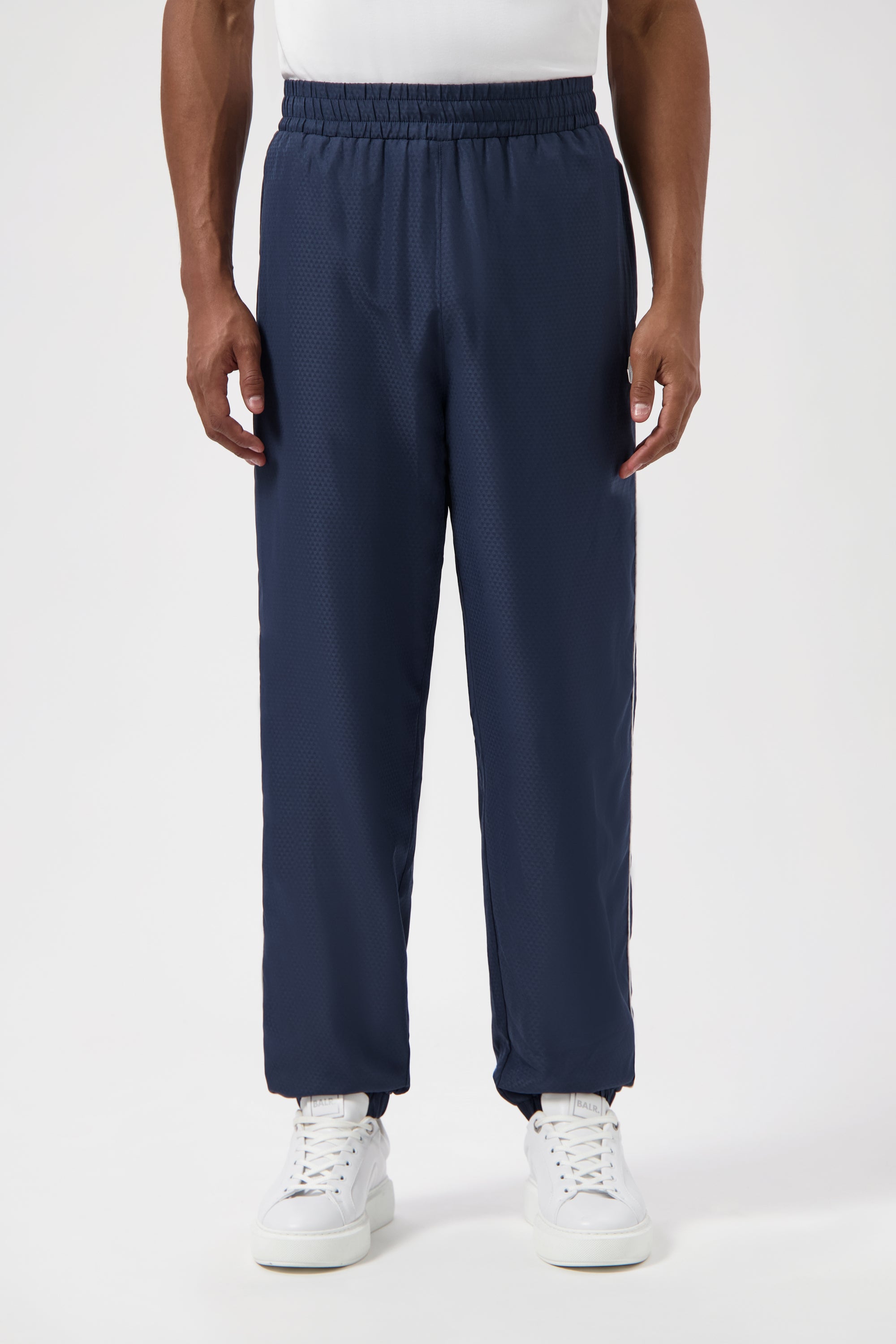 Jacquard Relaxed Track Pants Space Navy