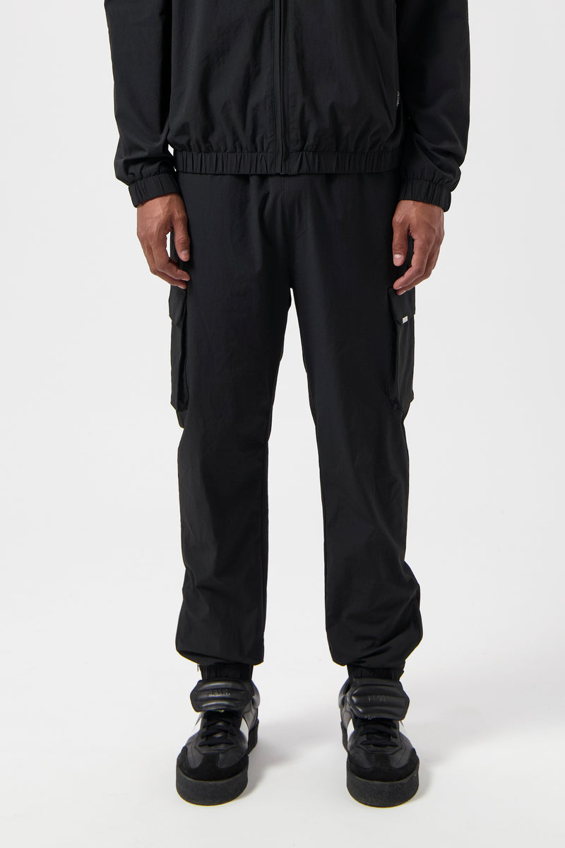 Tech Cuffed Cargo Pants Jet Black