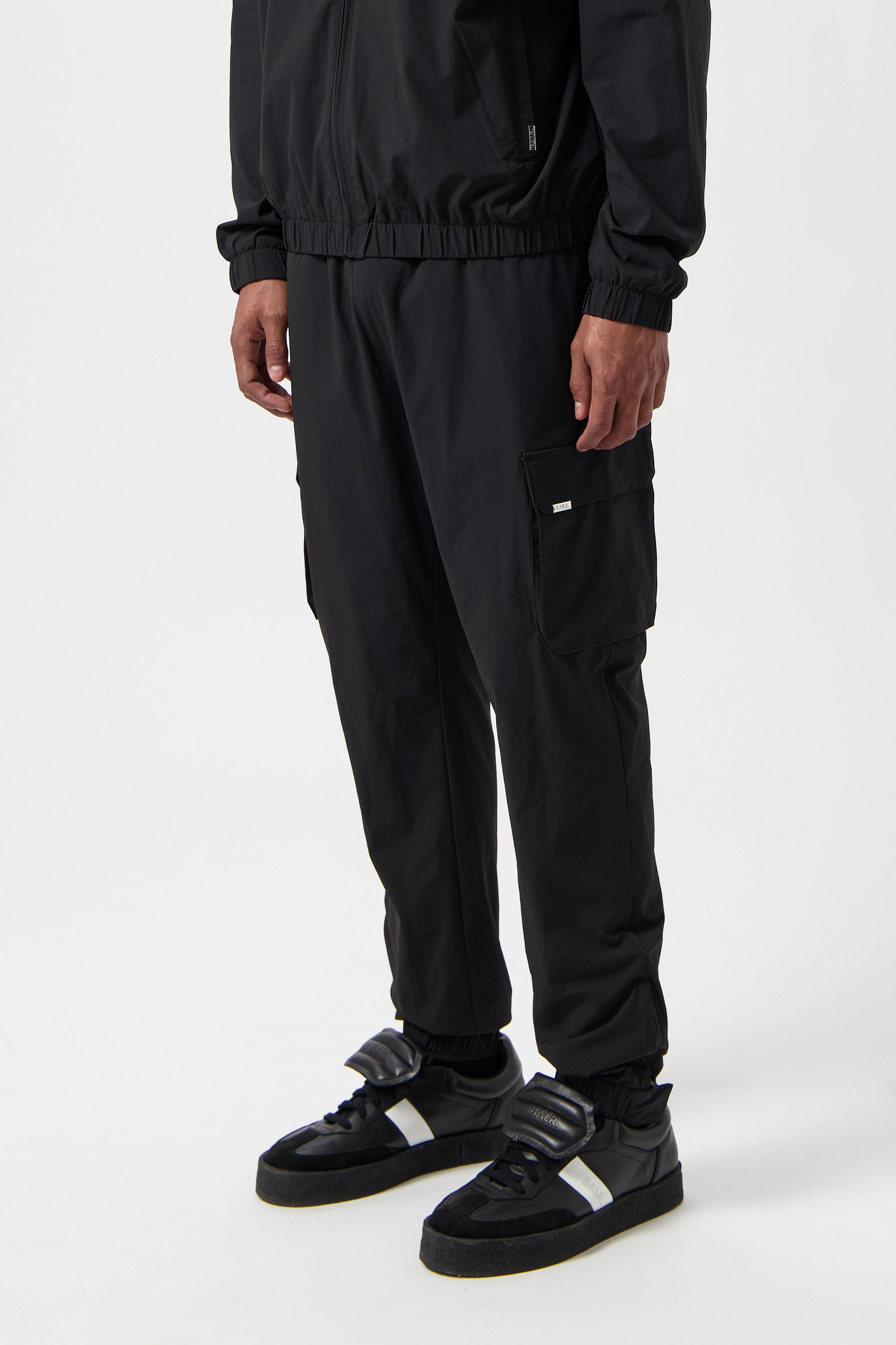 Tech Cuffed Cargo Pants Jet Black