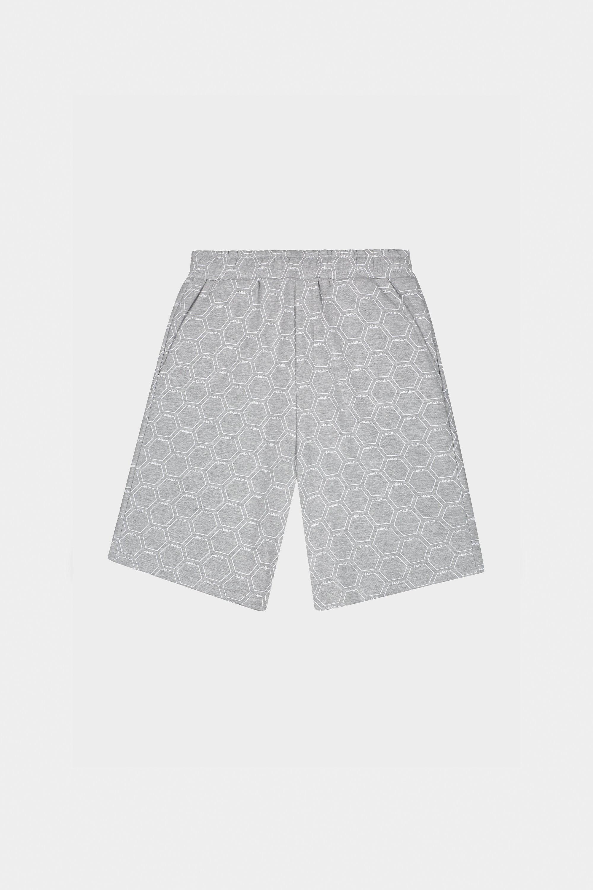 Regular Hexagon AOP Shorts Grey Heather