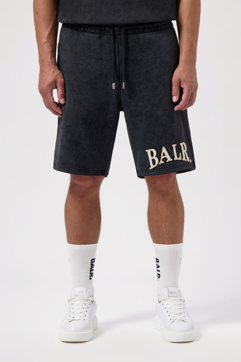 Urban gewaschene Schweißshorts Jet Black