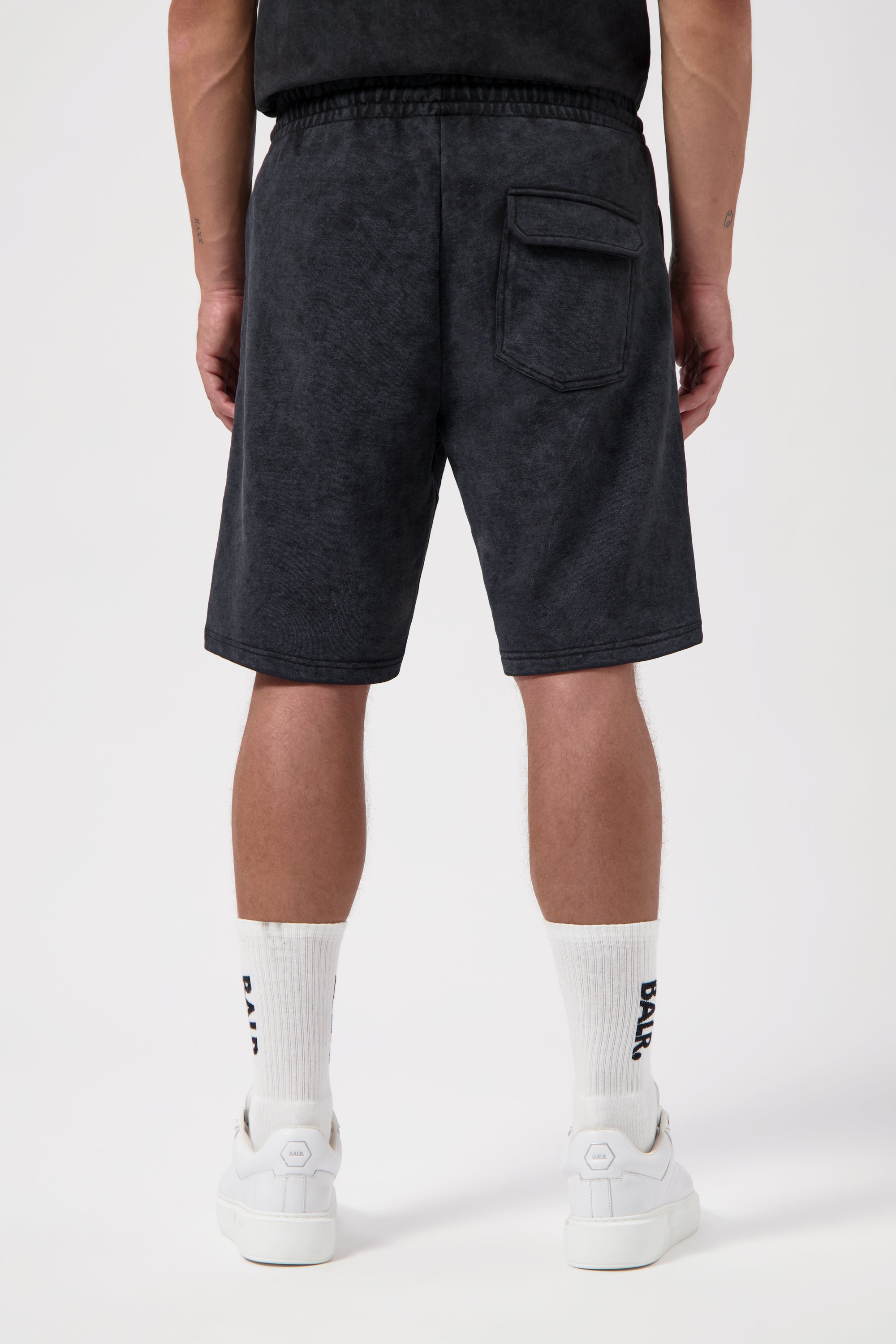 Urban gewaschene Schweißshorts Jet Black