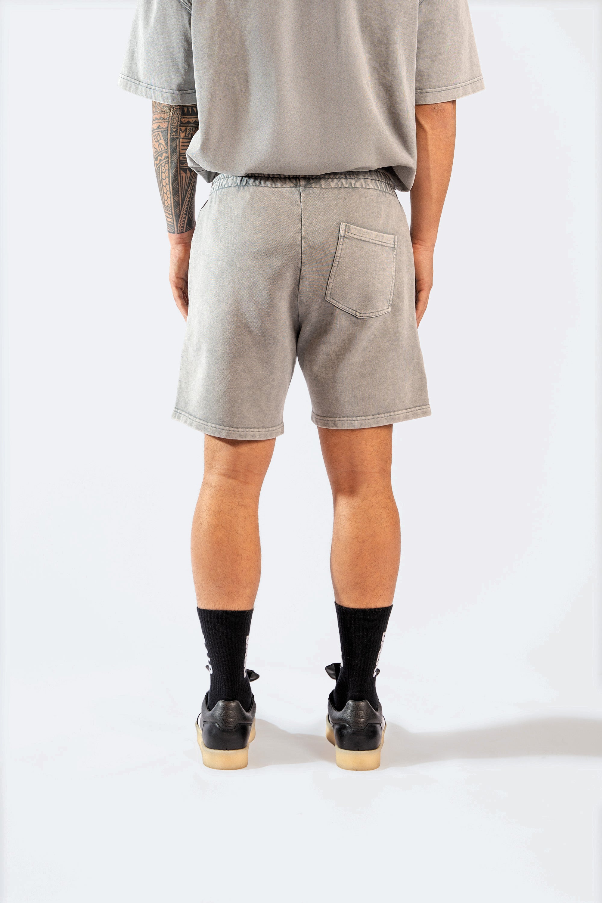 Urban Washed Sweat Shorts Dove Grey