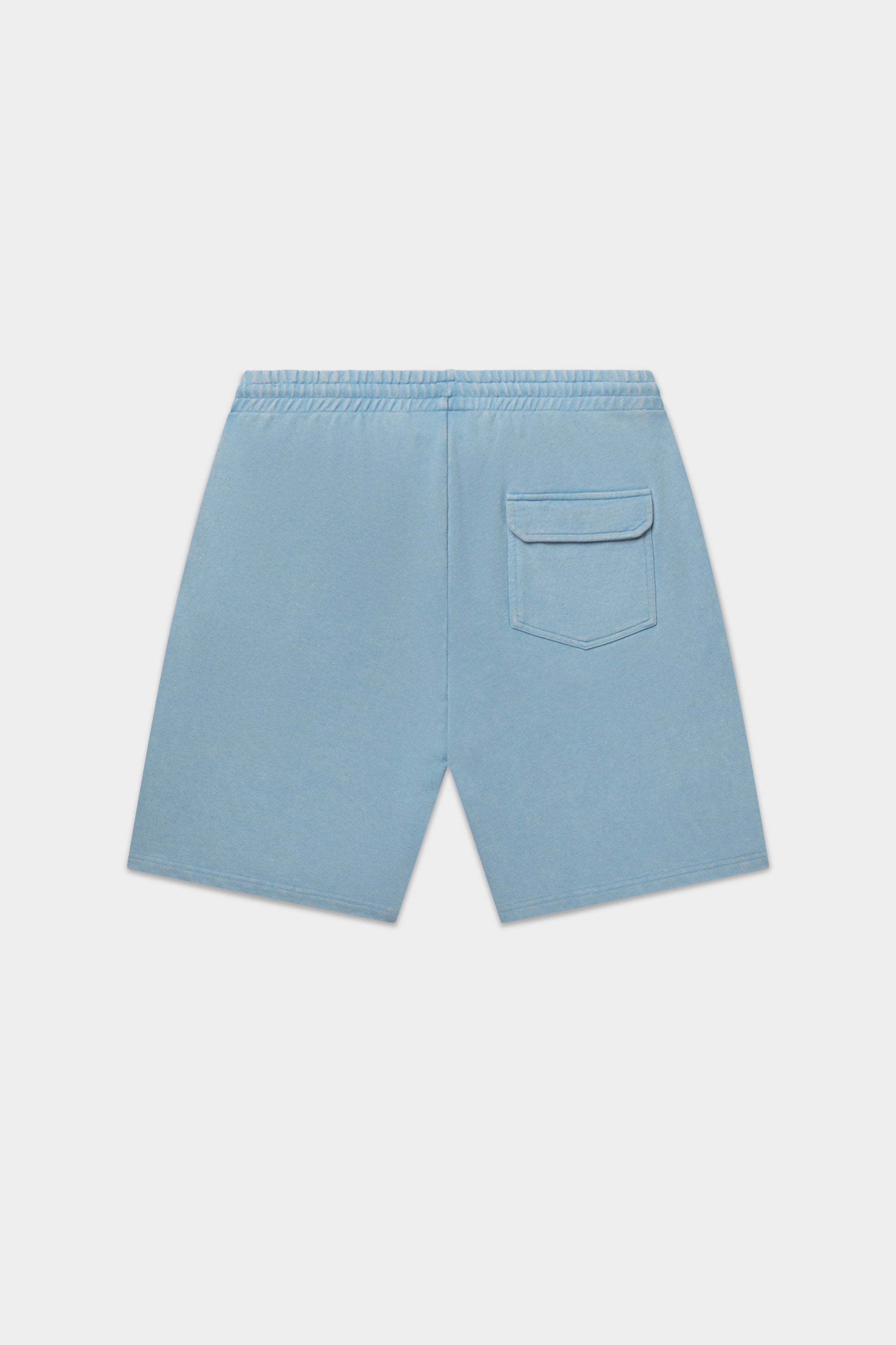 Urban gewaschene Schweißshorts Brise blau