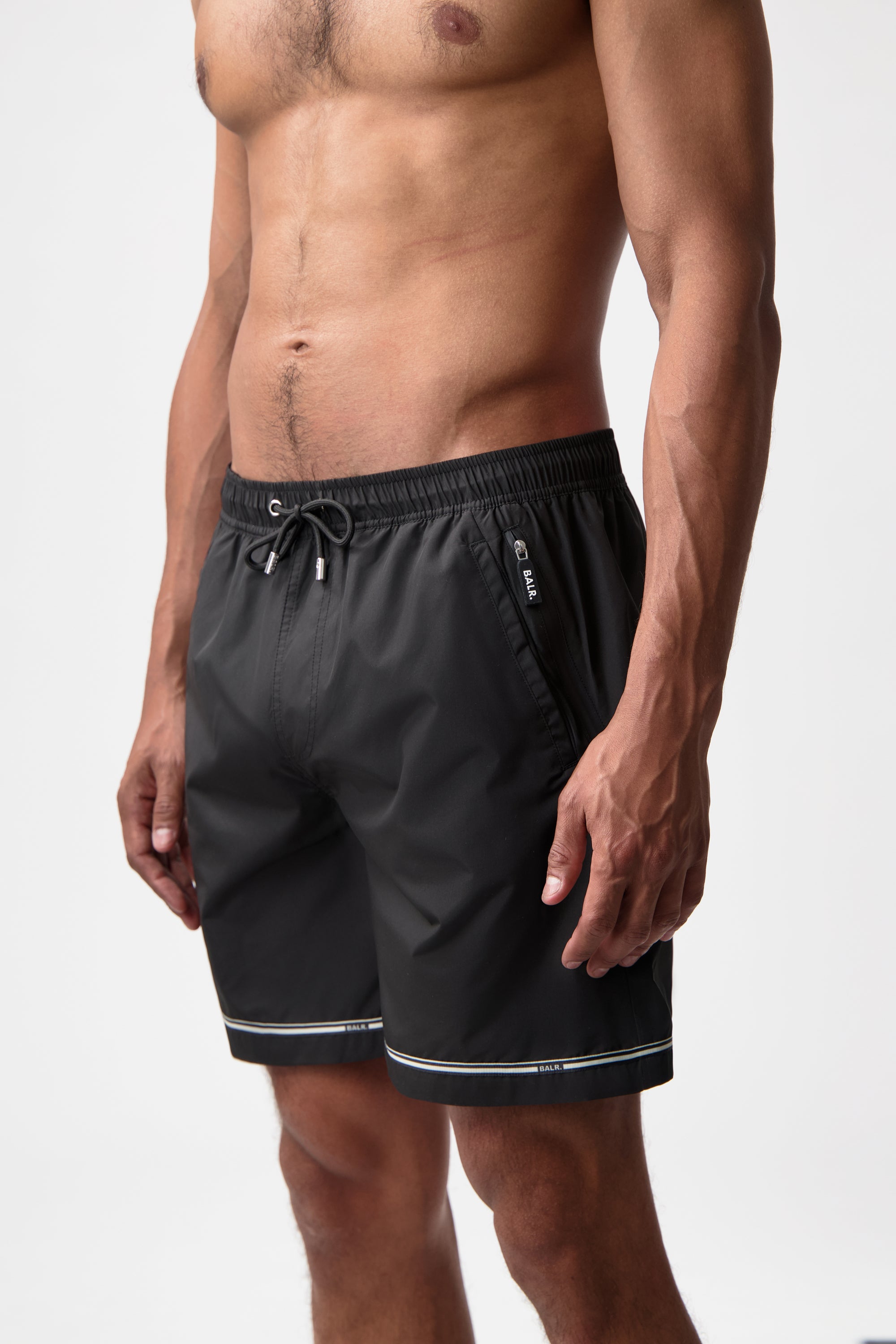 Tape Swimshorts Jet Black