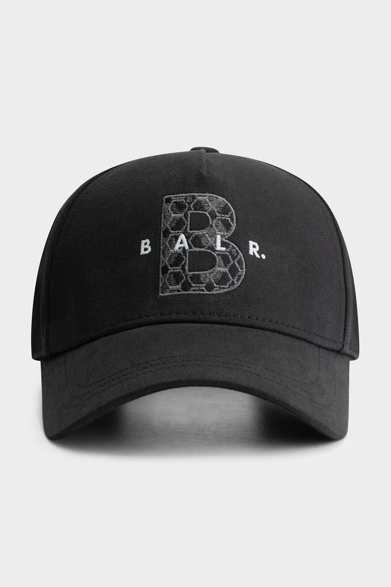 BALR. Monogram Cotton Cap Jet Black