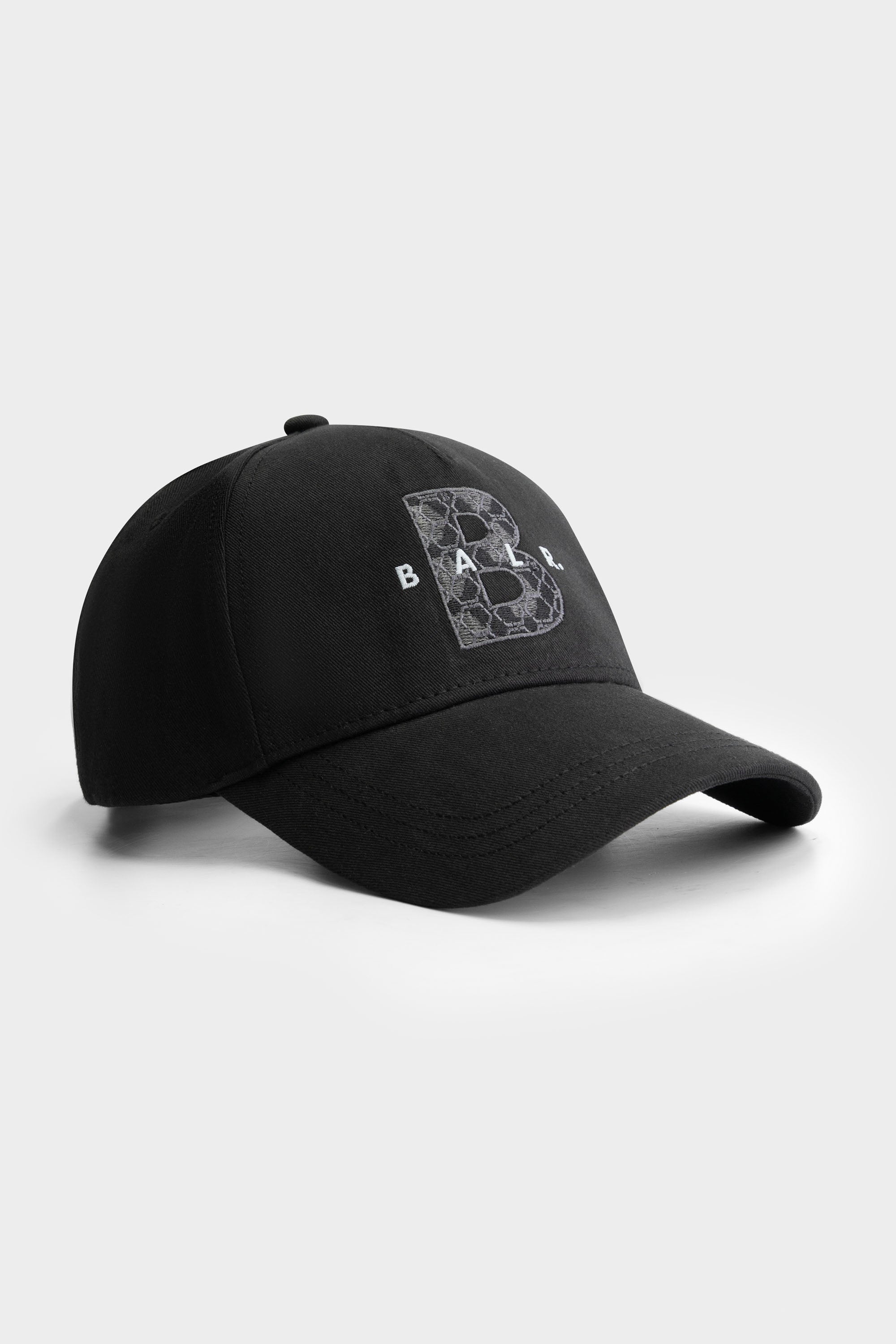 BALR. Monogram Cotton Cap Jet Black