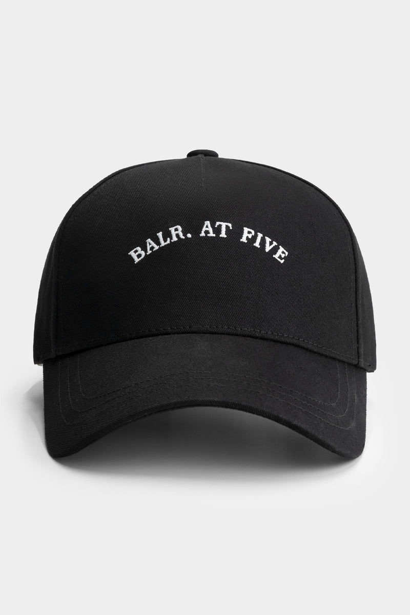 BALR. X FIVE Gorra de algodón de bordado Jet Black